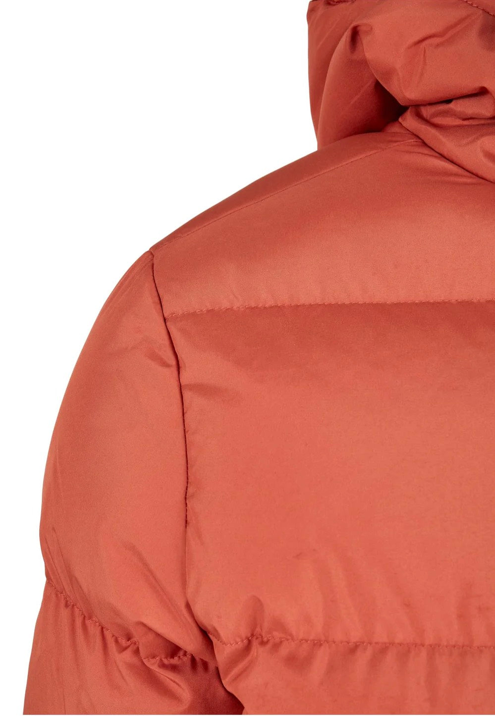Urban Classics - Ladies Hooded Puffer Red Earth - Jacket | Women-Image