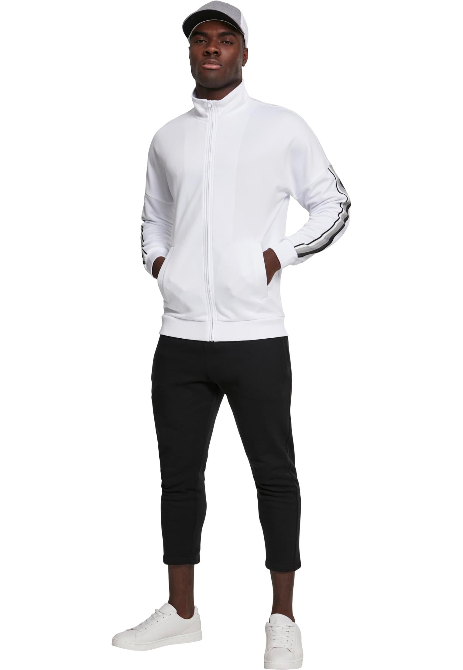 Urban Classics - Sleeve Taped White/Grey - Track Jacket | Men-Image