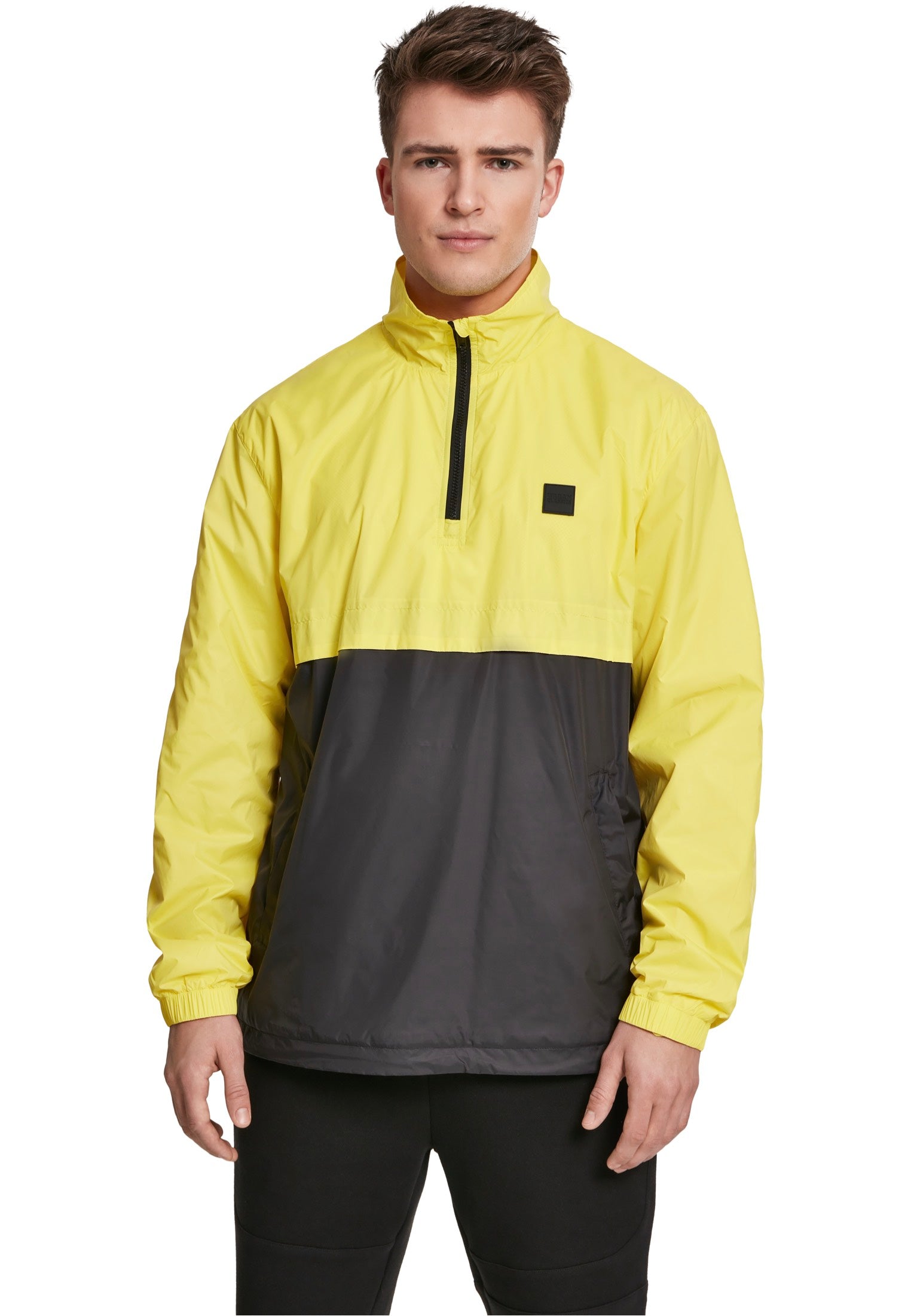 Urban Classics - Stand Up Collar Brightyellow/Black - Jacket | Men-Image