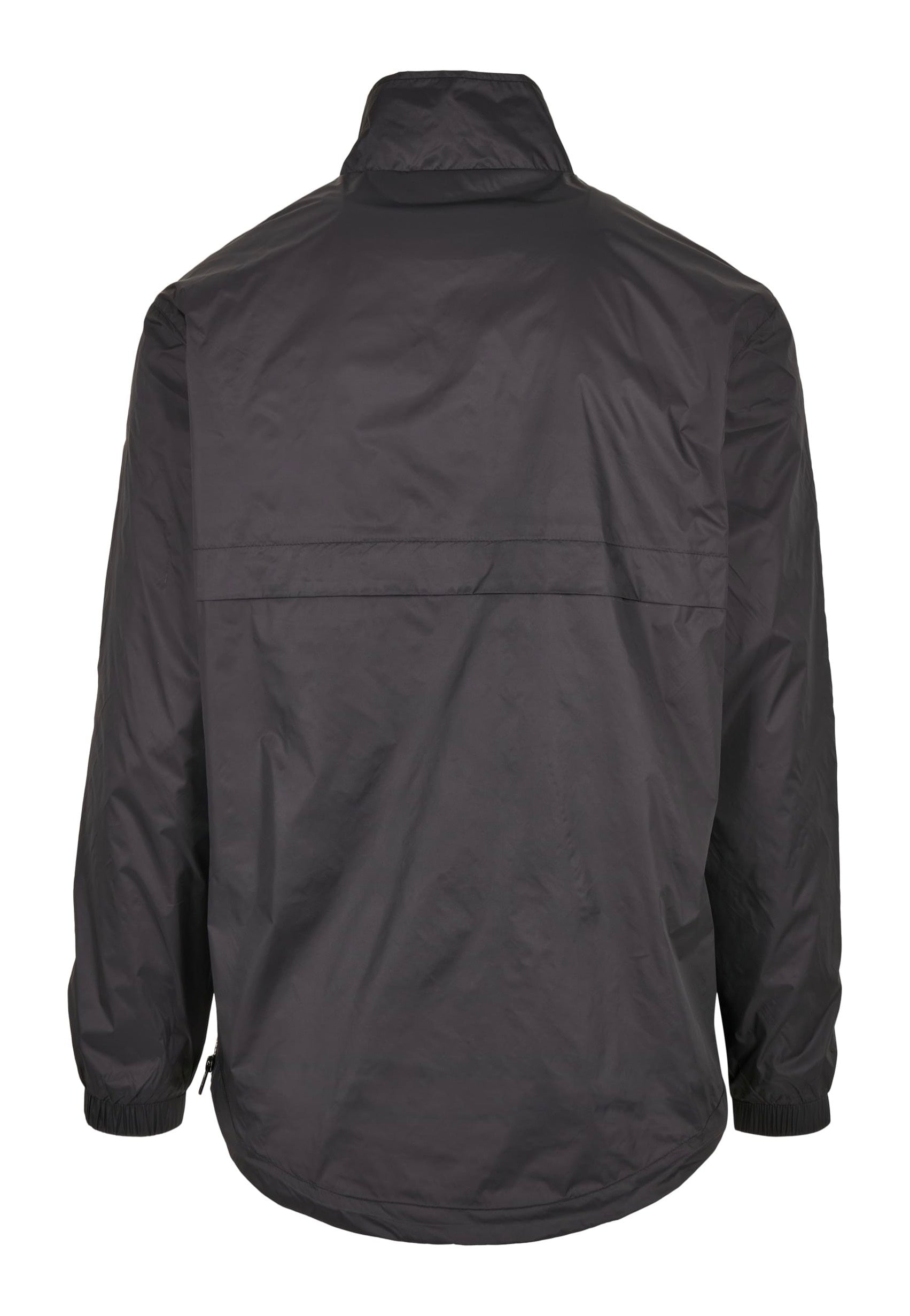 Urban Classics - Stand Up Collar Pull Over Black - Jacket | Men-Image