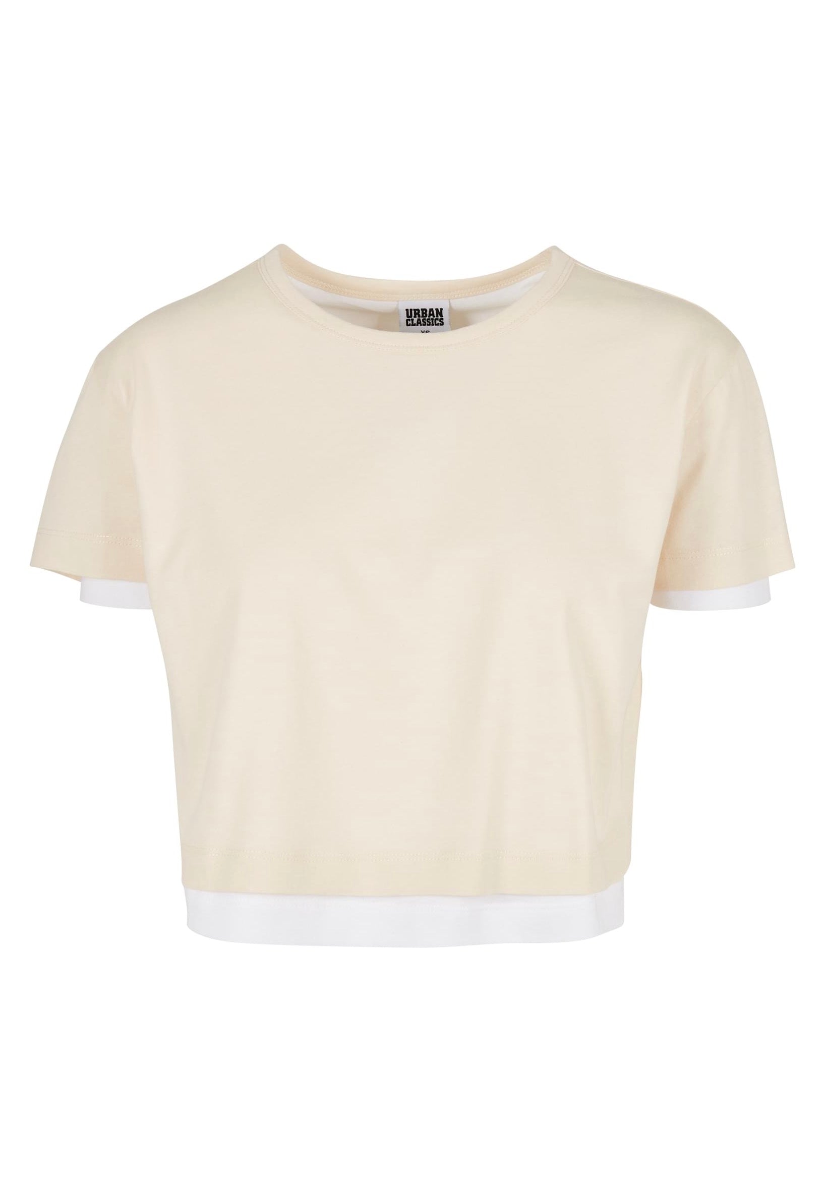 Urban Classics - Ladies Full Double Layered Whitesand/White - T-Shirt | Women-Image