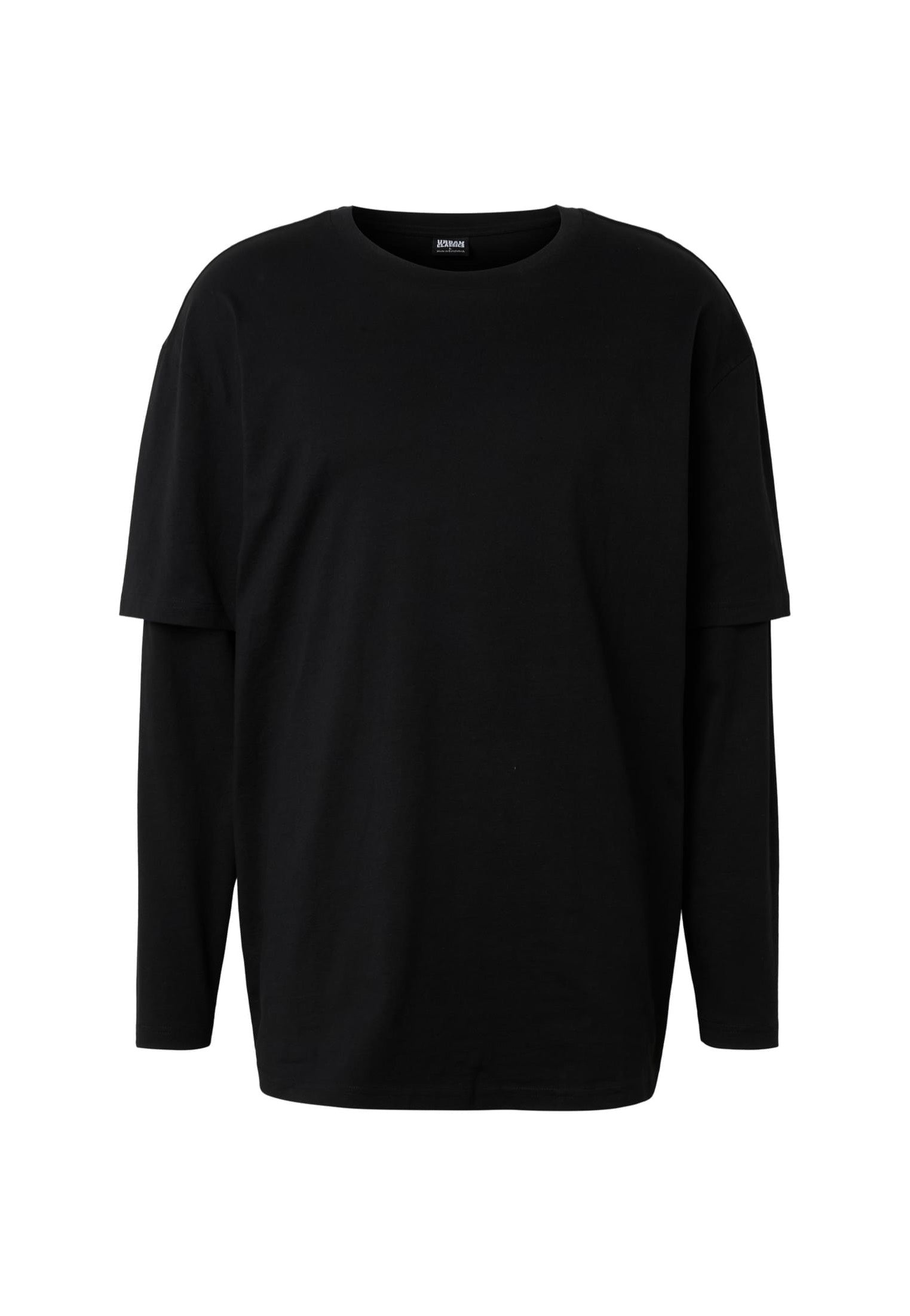 Urban Classics - Oversized Shaped Double Layer Black/Black - Longsleeve | Men-Image