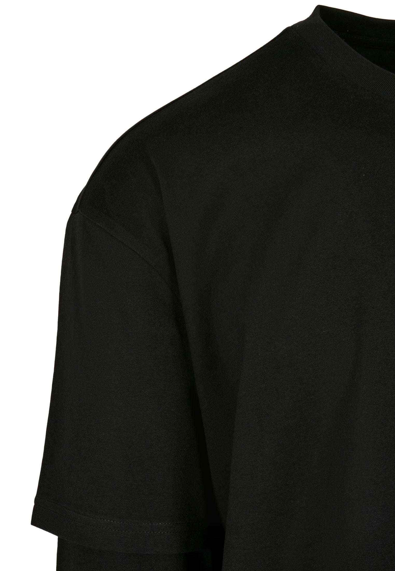 Urban Classics - Oversized Shaped Double Layer Black/Black - Longsleeve | Men-Image