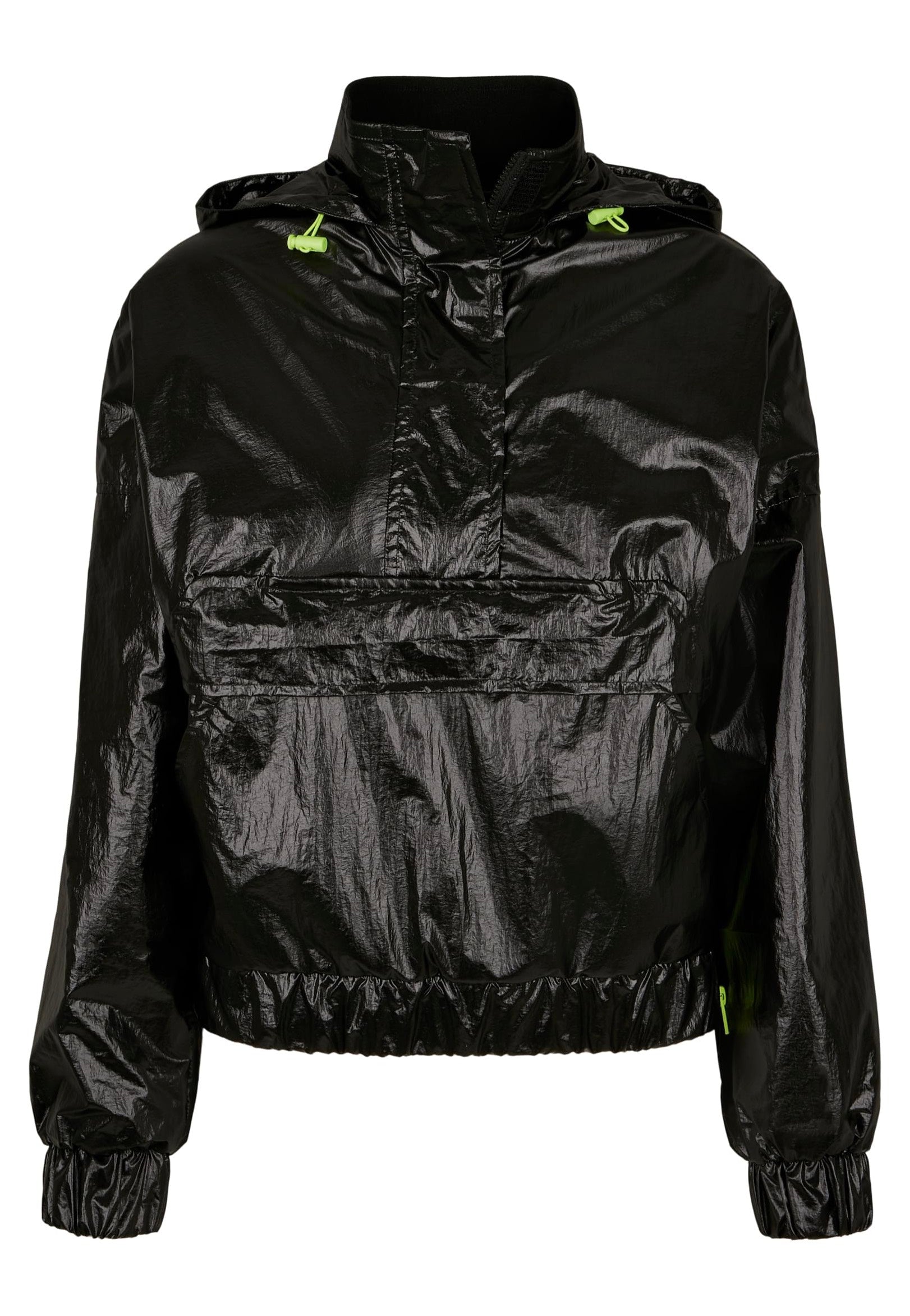 Urban Classics - Ladies Vanish Crinkle Pull Over Black - Windbreaker | Women-Image