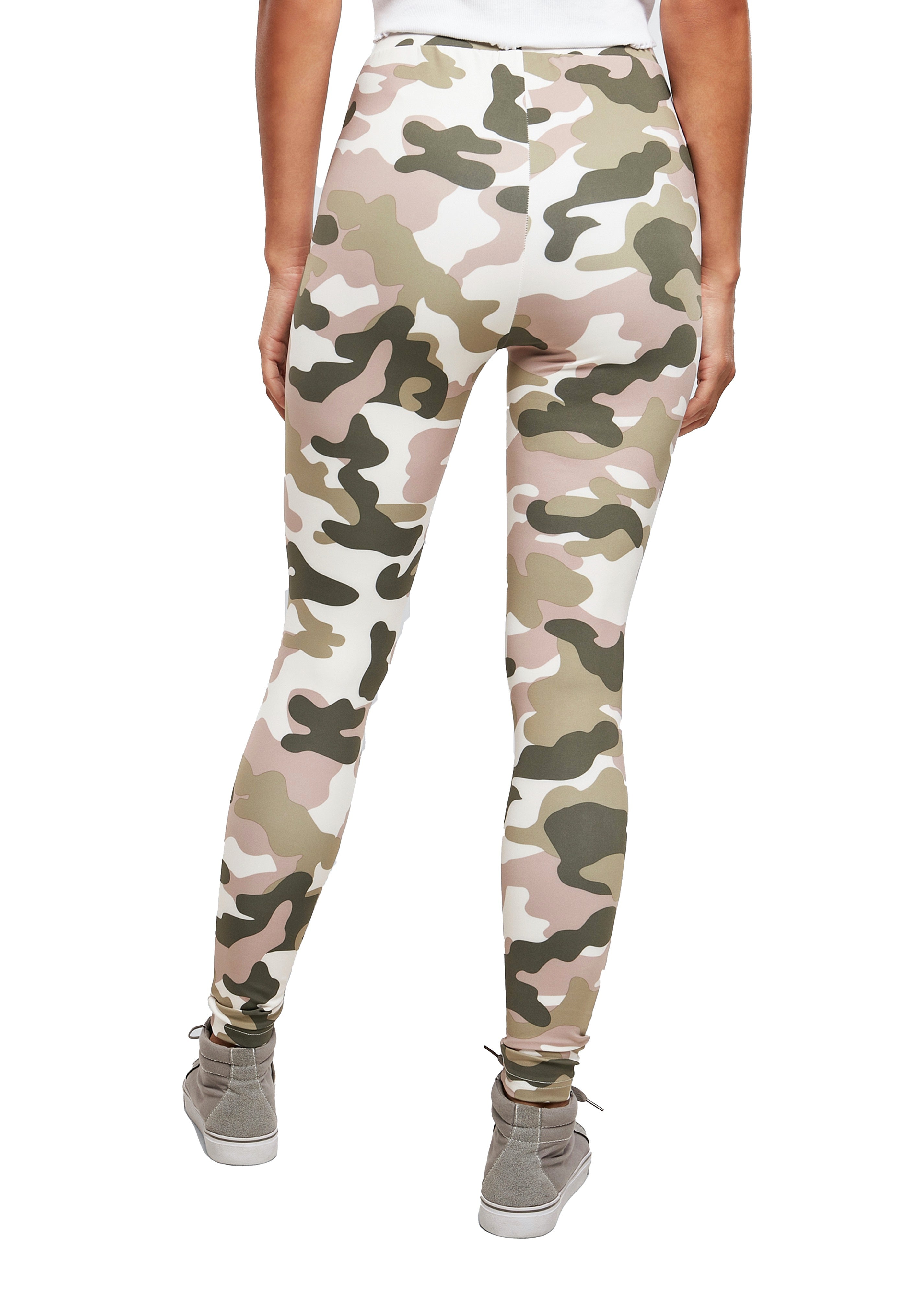 Urban Classics - Ladies High Waist Tech Duskrose Camo - Leggings | Women-Image