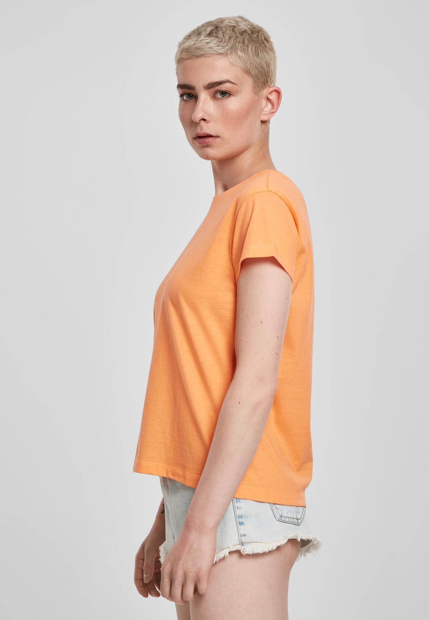 Urban Classics - Ladies Basic Box Papaya - T-Shirt | Women-Image
