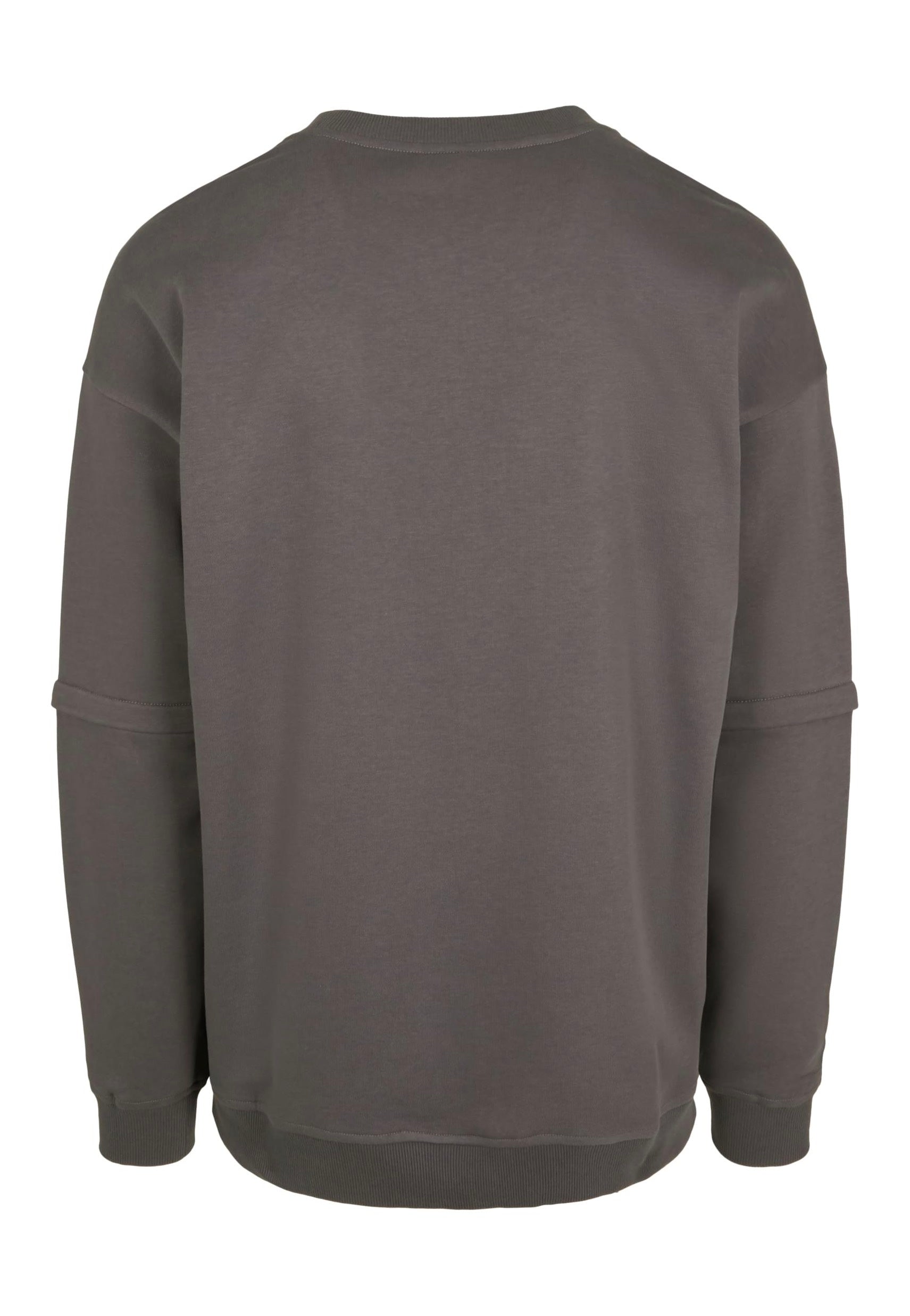 Urban Classics - Zip Away Oversized Terry Crew Darkshadow - Sweater | Men-Image