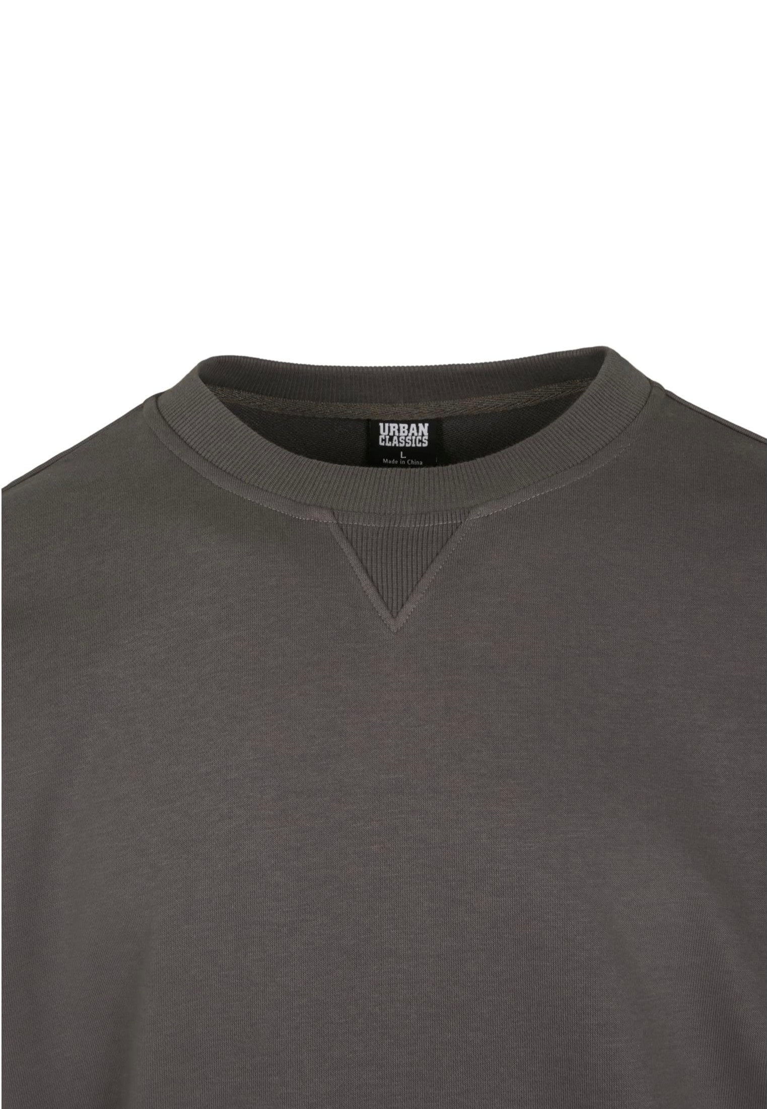 Urban Classics - Zip Away Oversized Terry Crew Darkshadow - Sweater | Men-Image