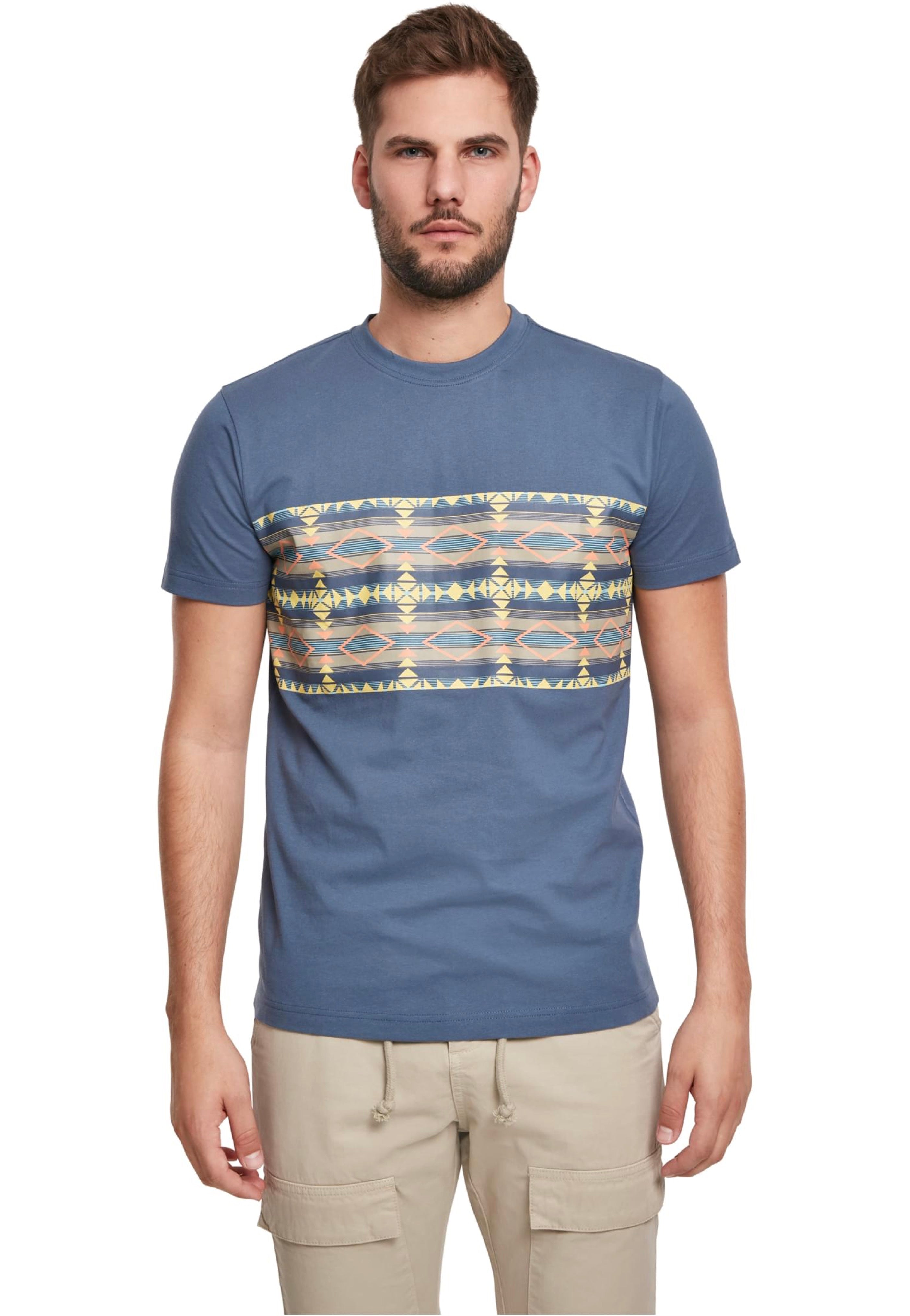 Urban Classics - Inka Pattern Vintageblue - T-Shirt | Men-Image