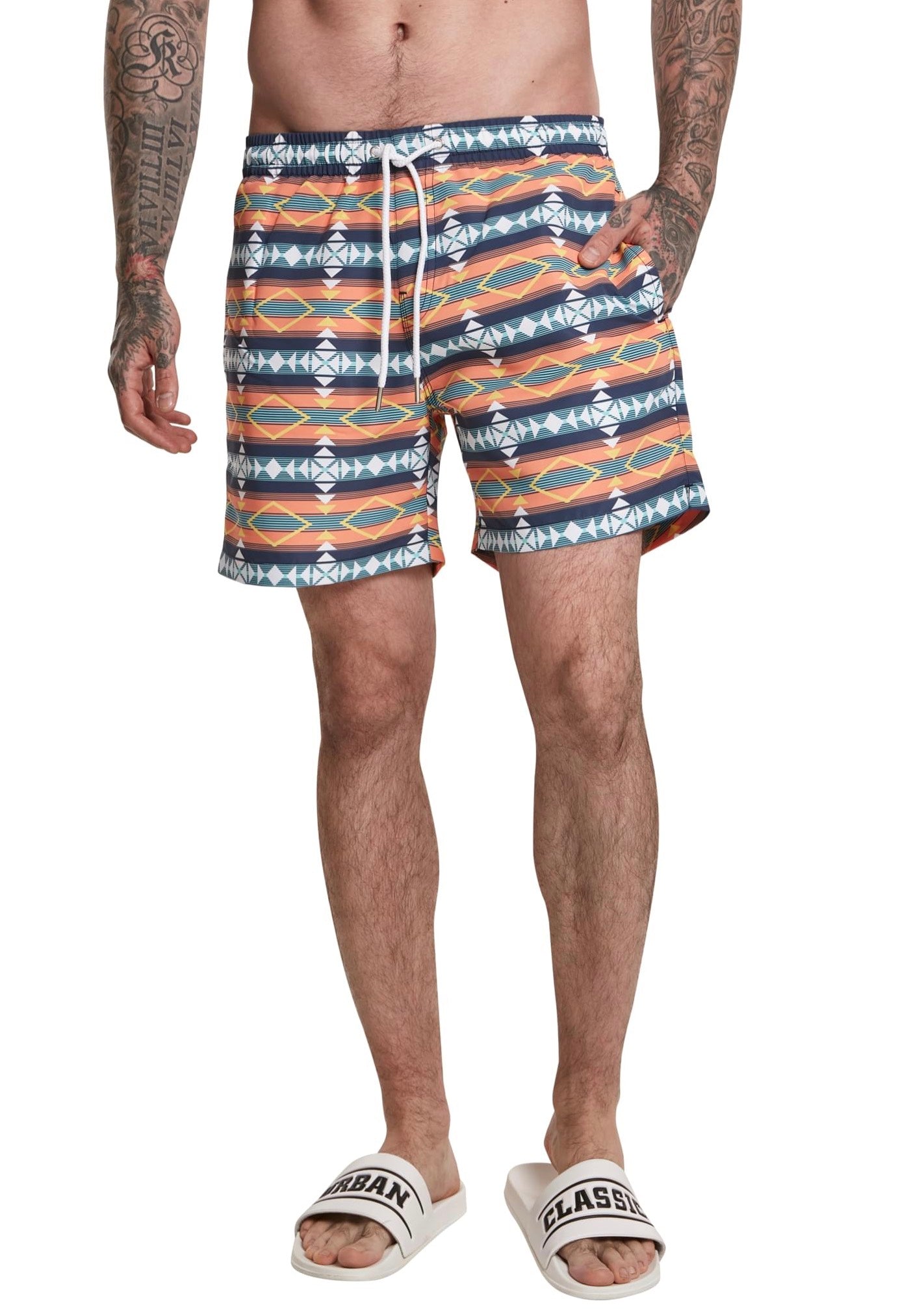 Urban Classics - Inka Swim White - Board Shorts | Men-Image