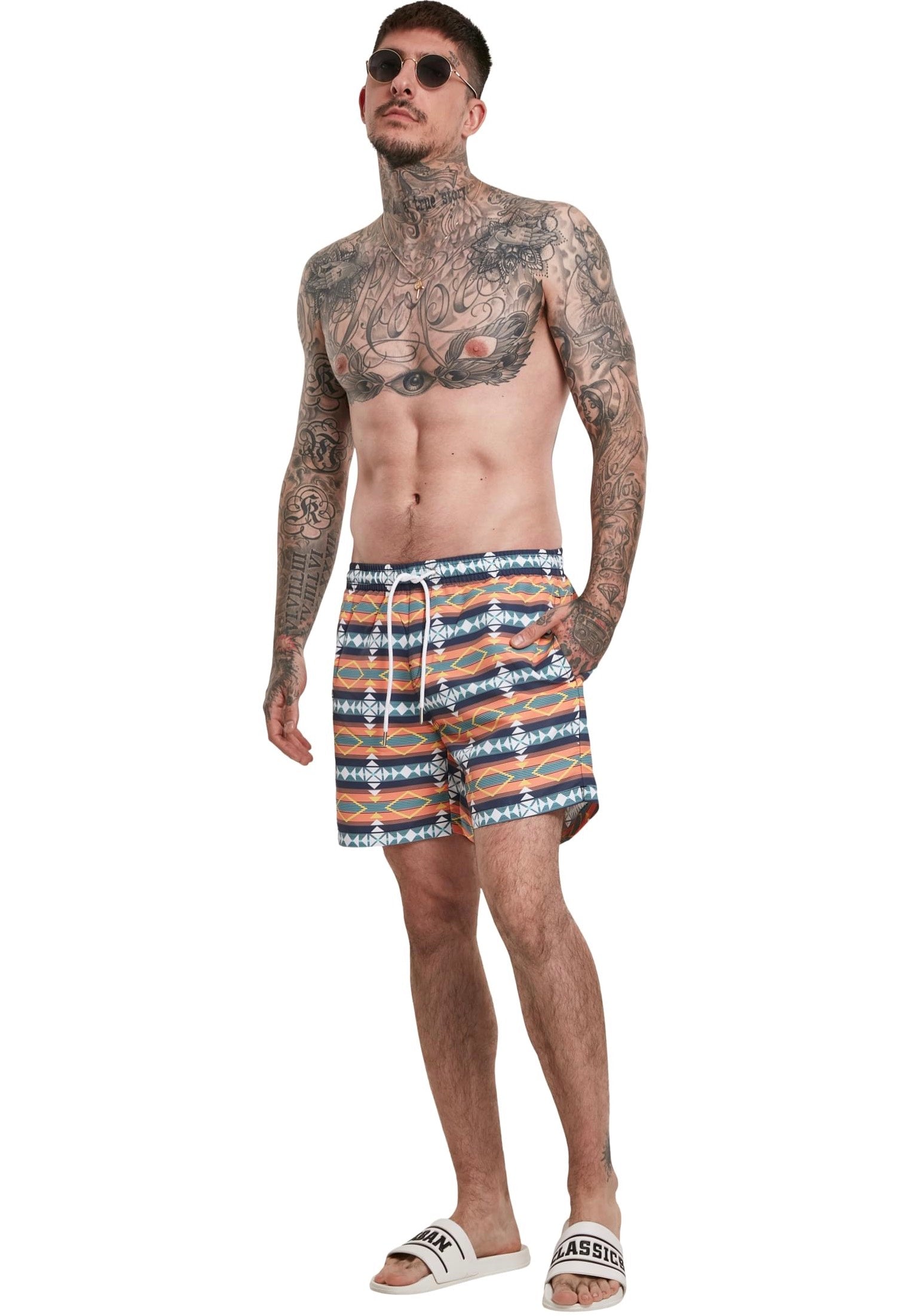 Urban Classics - Inka Swim White - Board Shorts | Men-Image