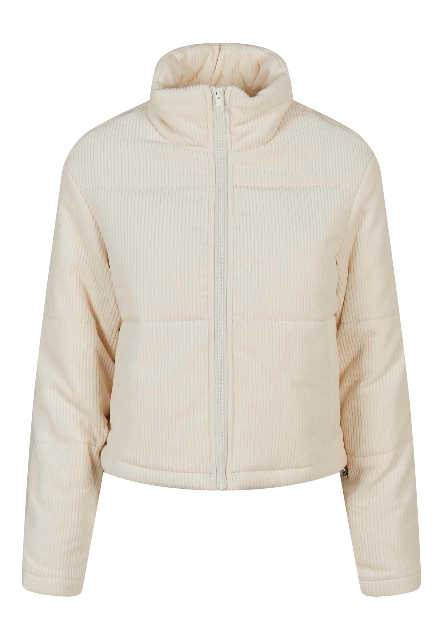 Urban Classics - Ladies Corduroy Puffer White Sand - Jacket | Women-Image