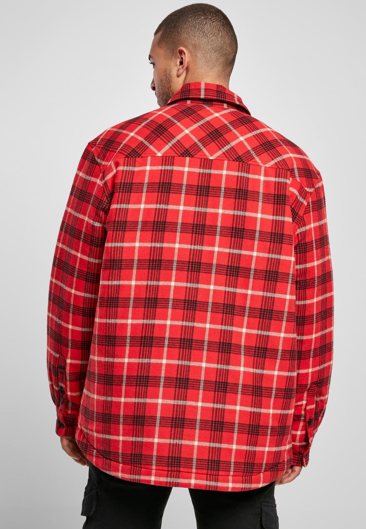 Urban Classics - Plaid Quilted Red/Black - Jacket | Men-Image