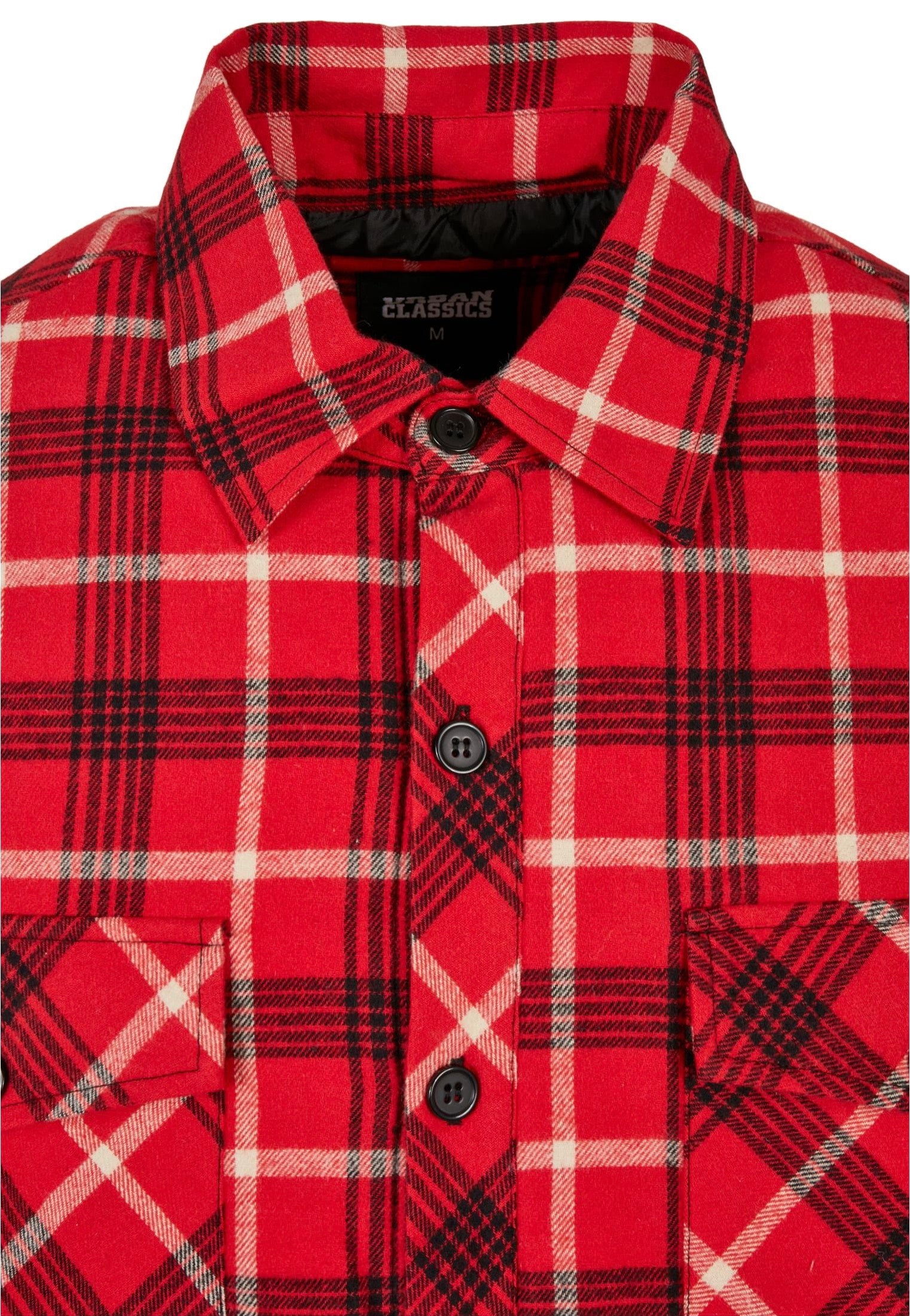Urban Classics - Plaid Quilted Red/Black - Jacket | Men-Image