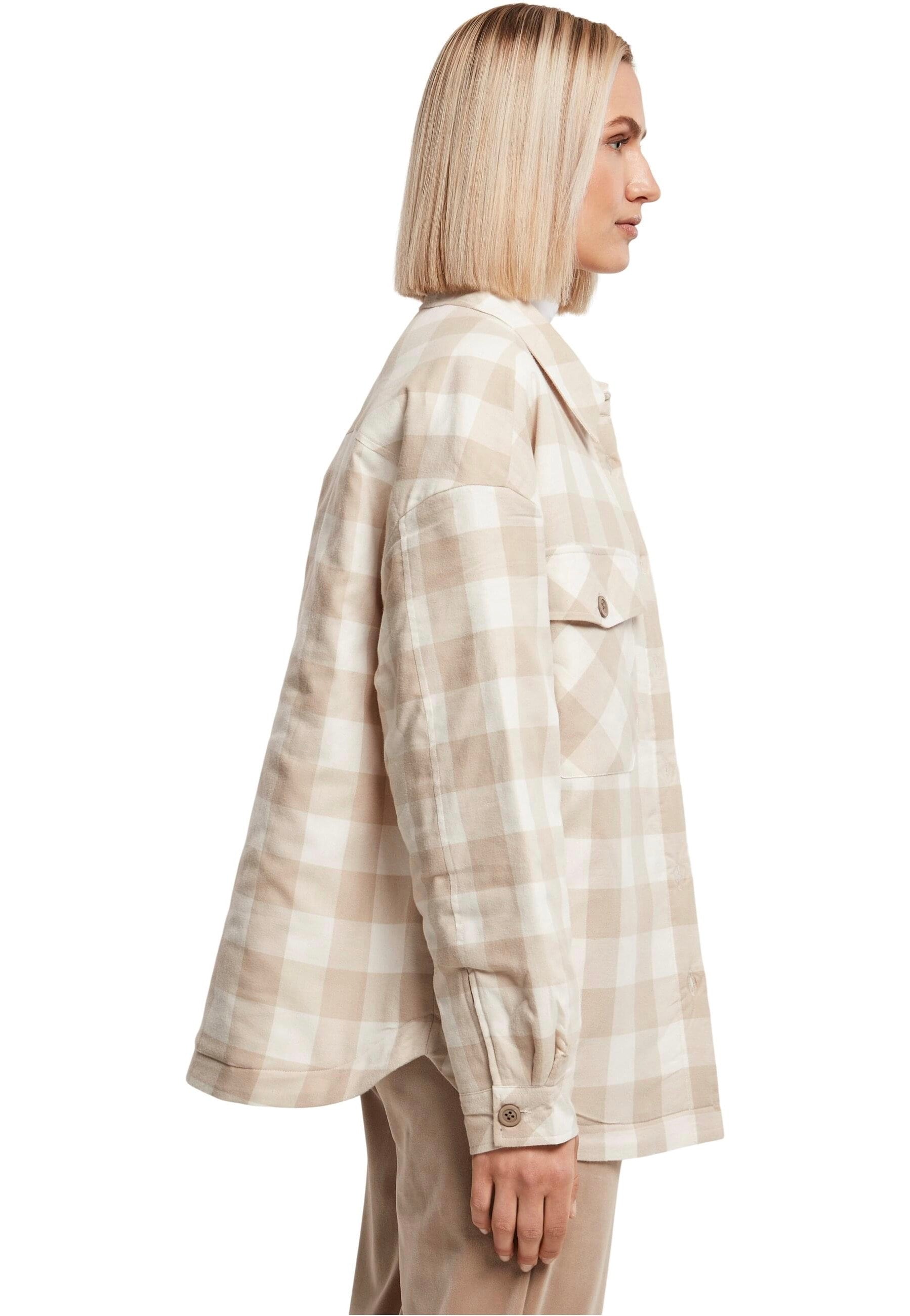 Urban Classics - Flanell Padded White Sand/Light Taupe - Shirt | Women-Image