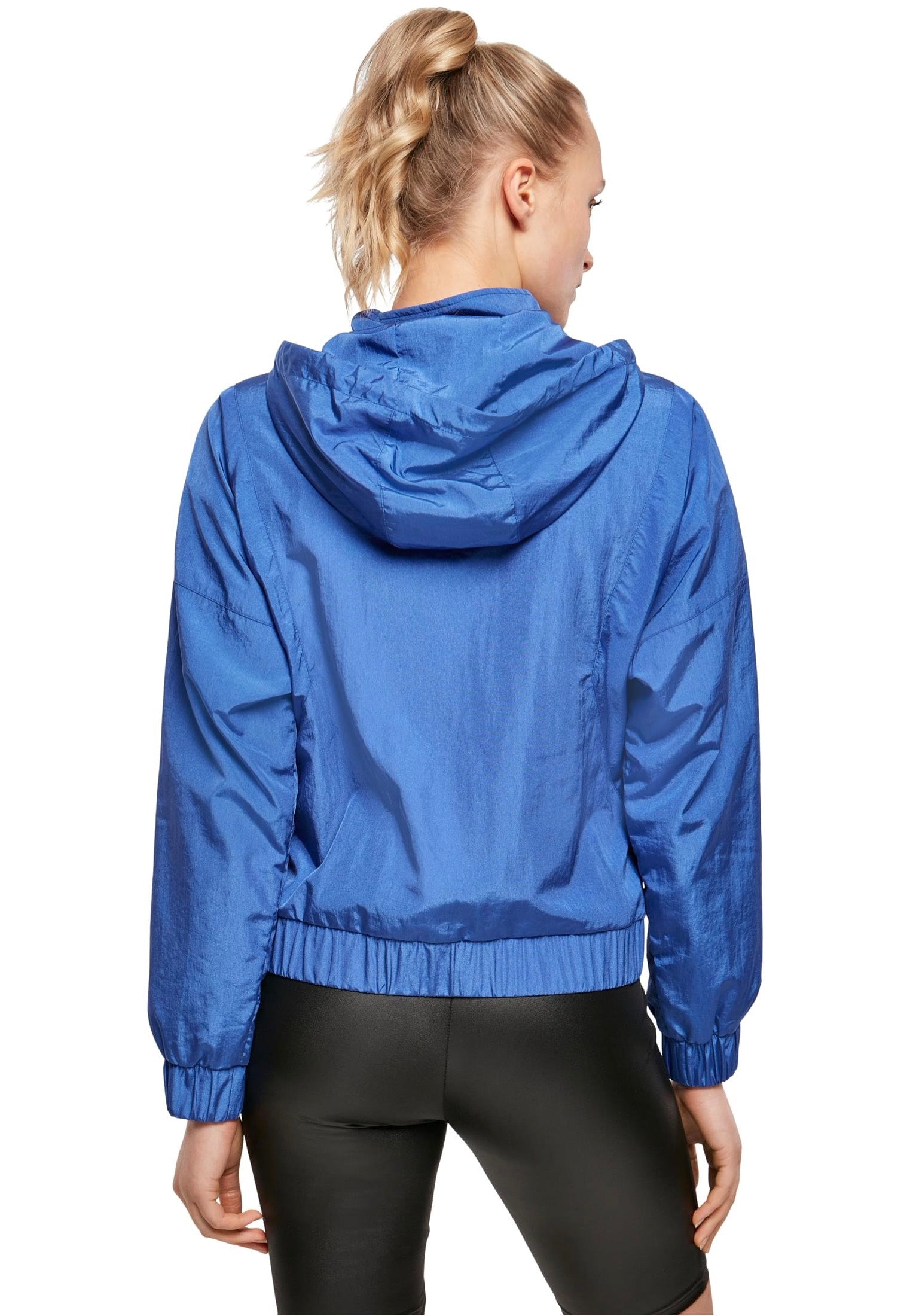 Urban Classics - Ladies Oversized Shiny Crinkle Nylon Sporty Blue - Jacket | Women-Image