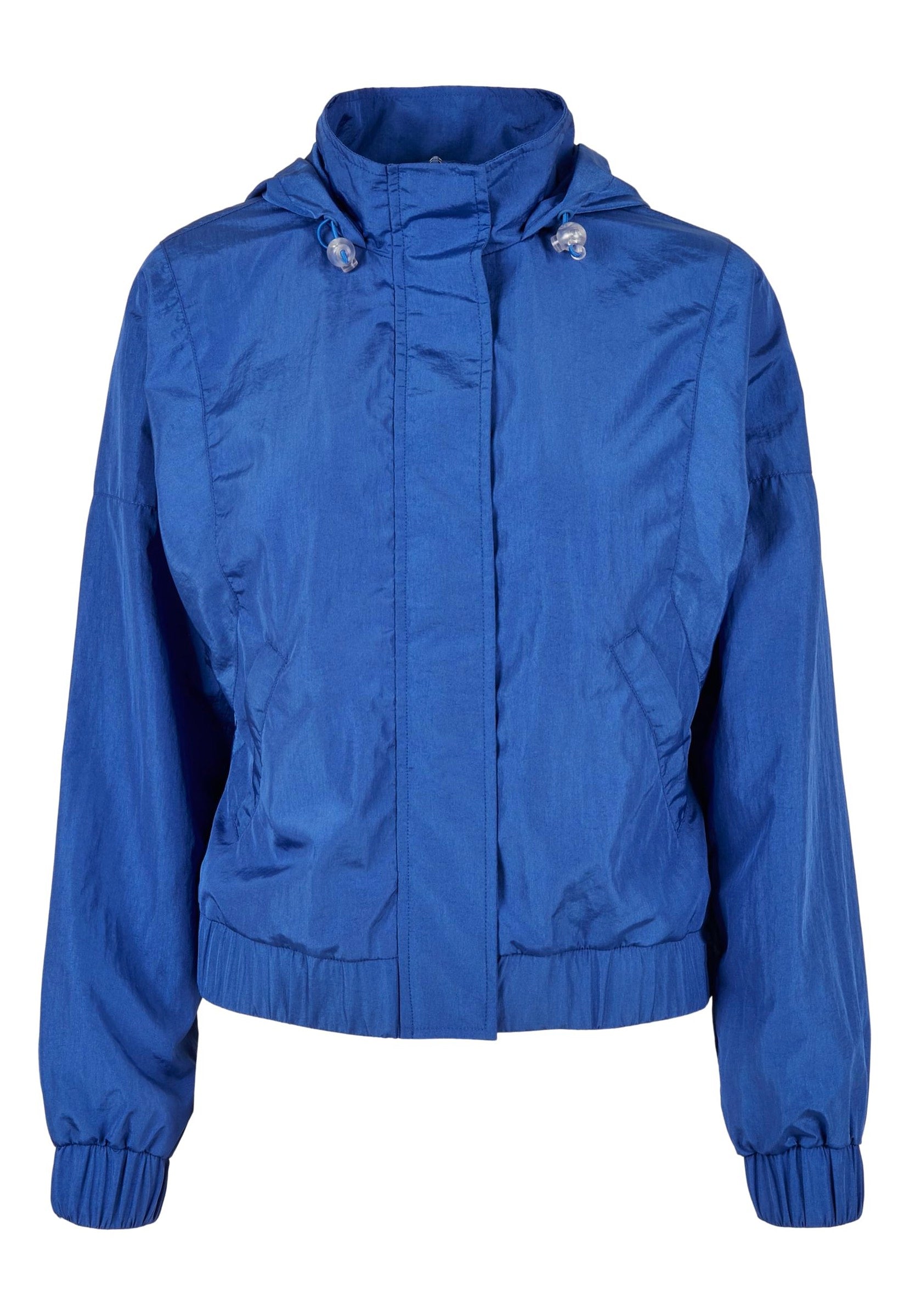 Urban Classics - Ladies Oversized Shiny Crinkle Nylon Sporty Blue - Jacket | Women-Image