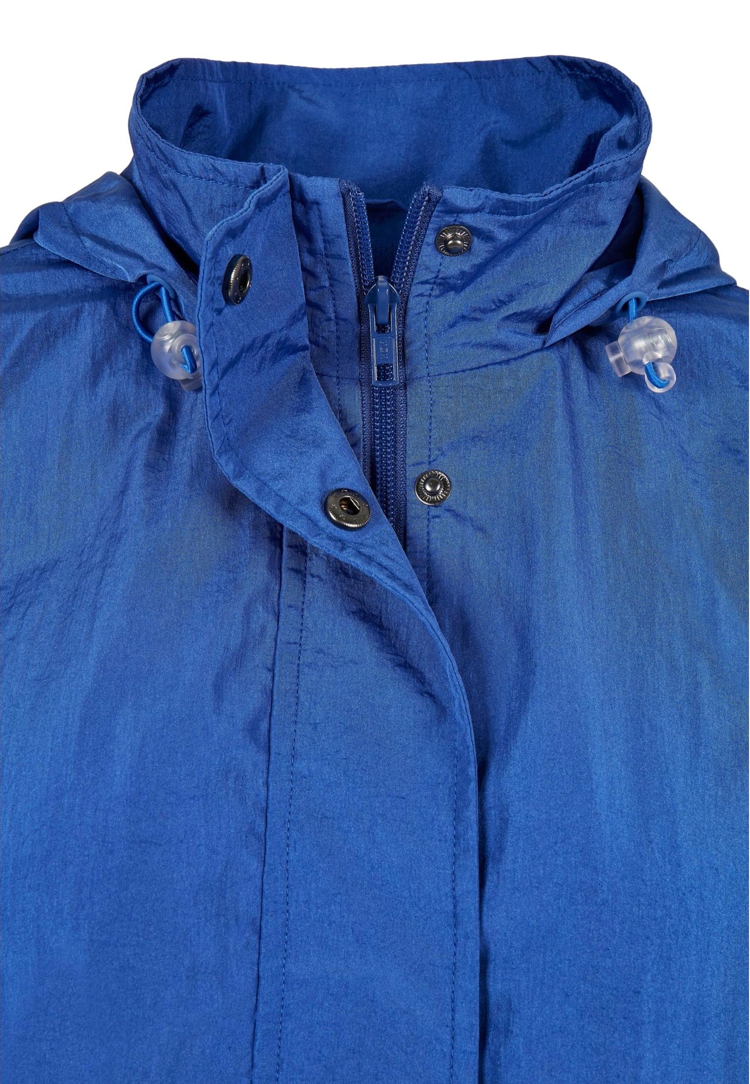 Urban Classics - Ladies Oversized Shiny Crinkle Nylon Sporty Blue - Jacket | Women-Image