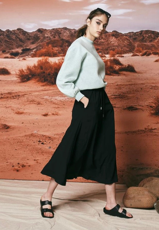 Urban Classics - Ladies Oversized Color Melange Aqua Melange - Sweater | Women-Image