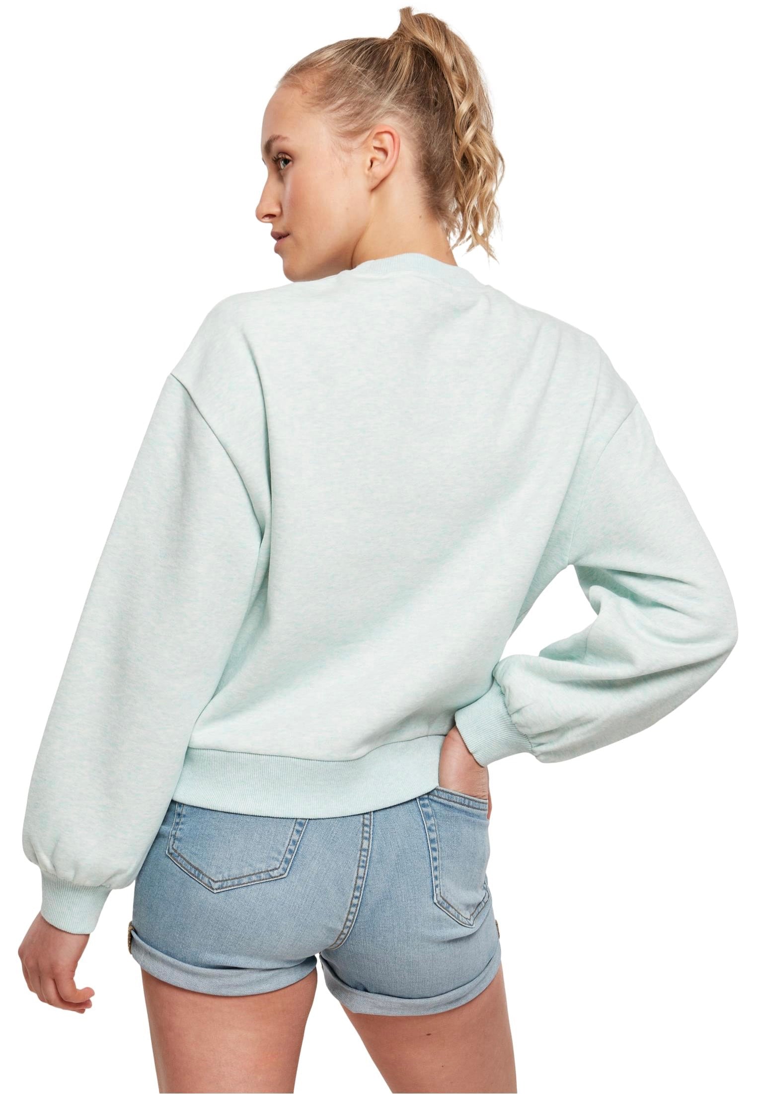 Urban Classics - Ladies Oversized Color Melange Aqua Melange - Sweater | Women-Image