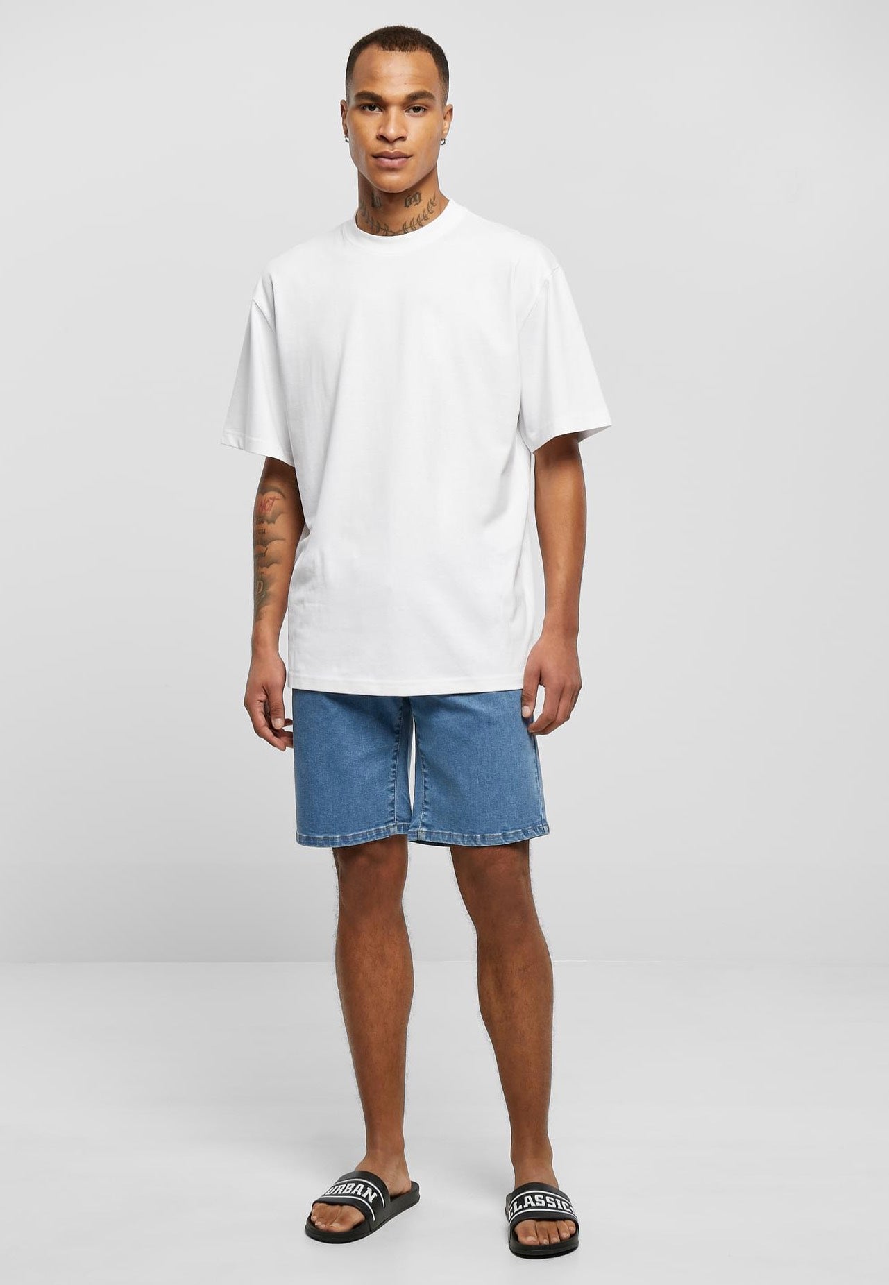 Urban Classics - Relaxed Fit Jeans Light Blue Washed - Shorts | Men-Image