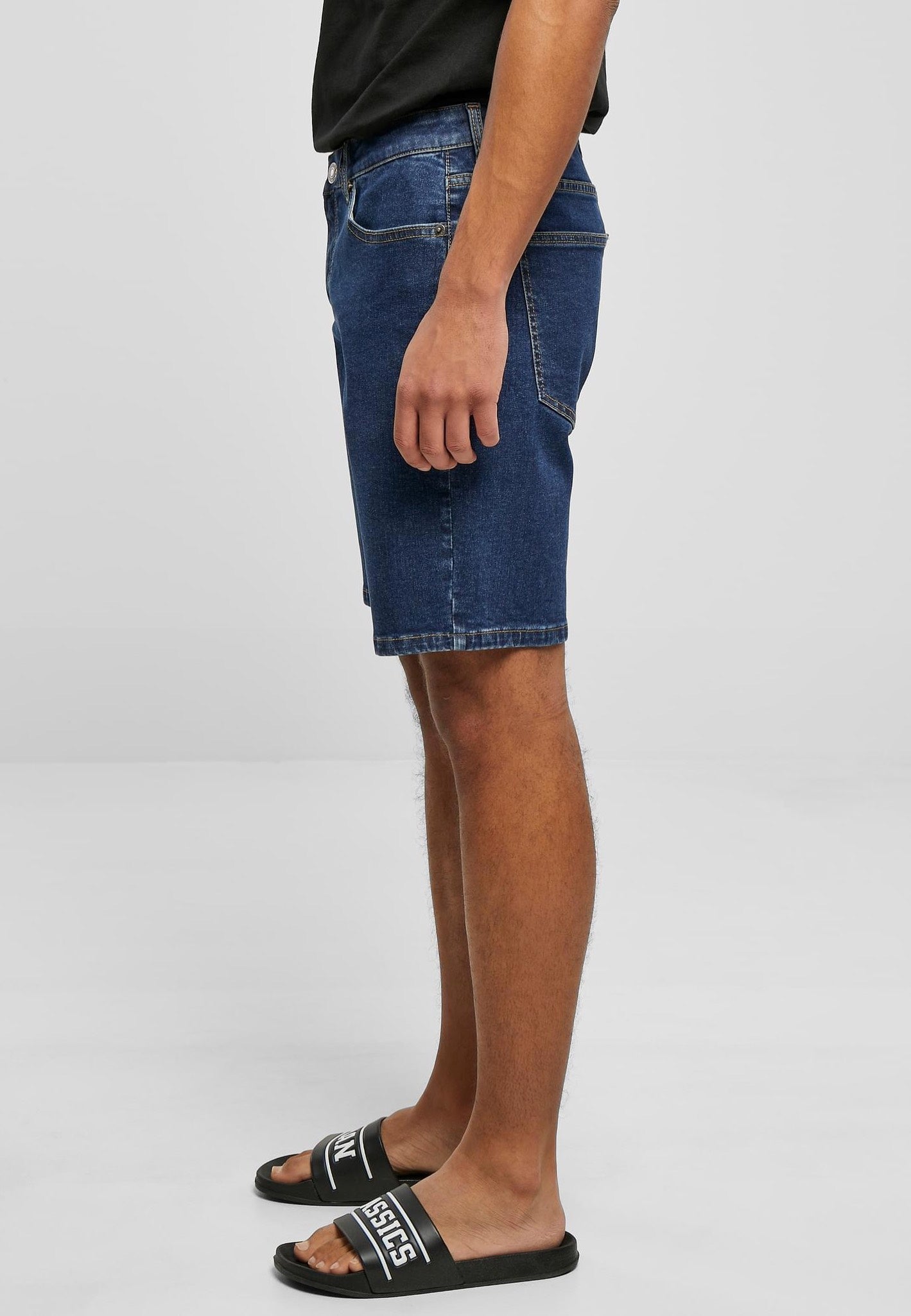 Urban Classics - Relaxed Fit Jeans Mid Indigo Washed - Shorts | Men-Image