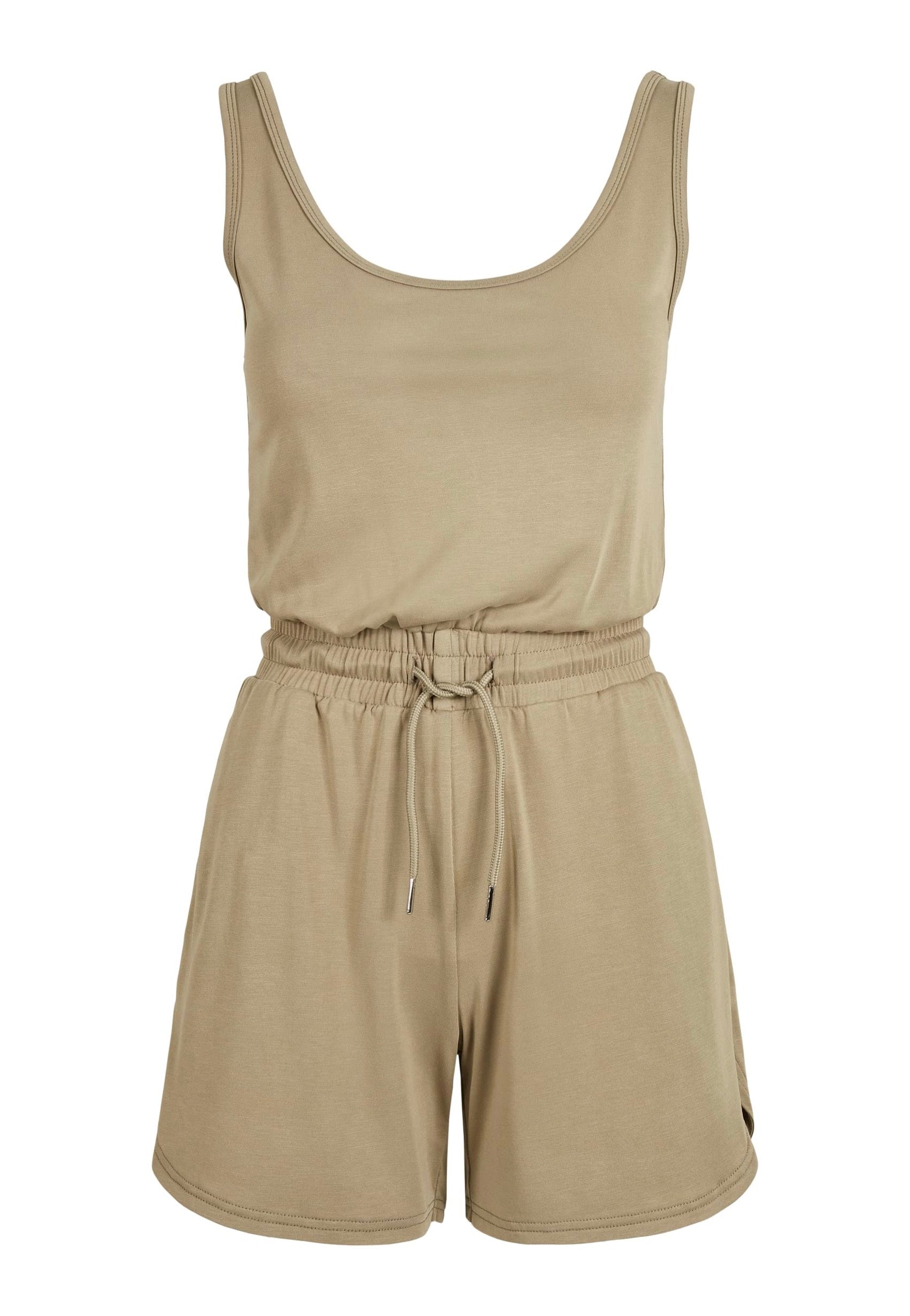 Urban Classics - Ladies Short Sleeveless Modal Khaki - Jumpsuit | Women-Image