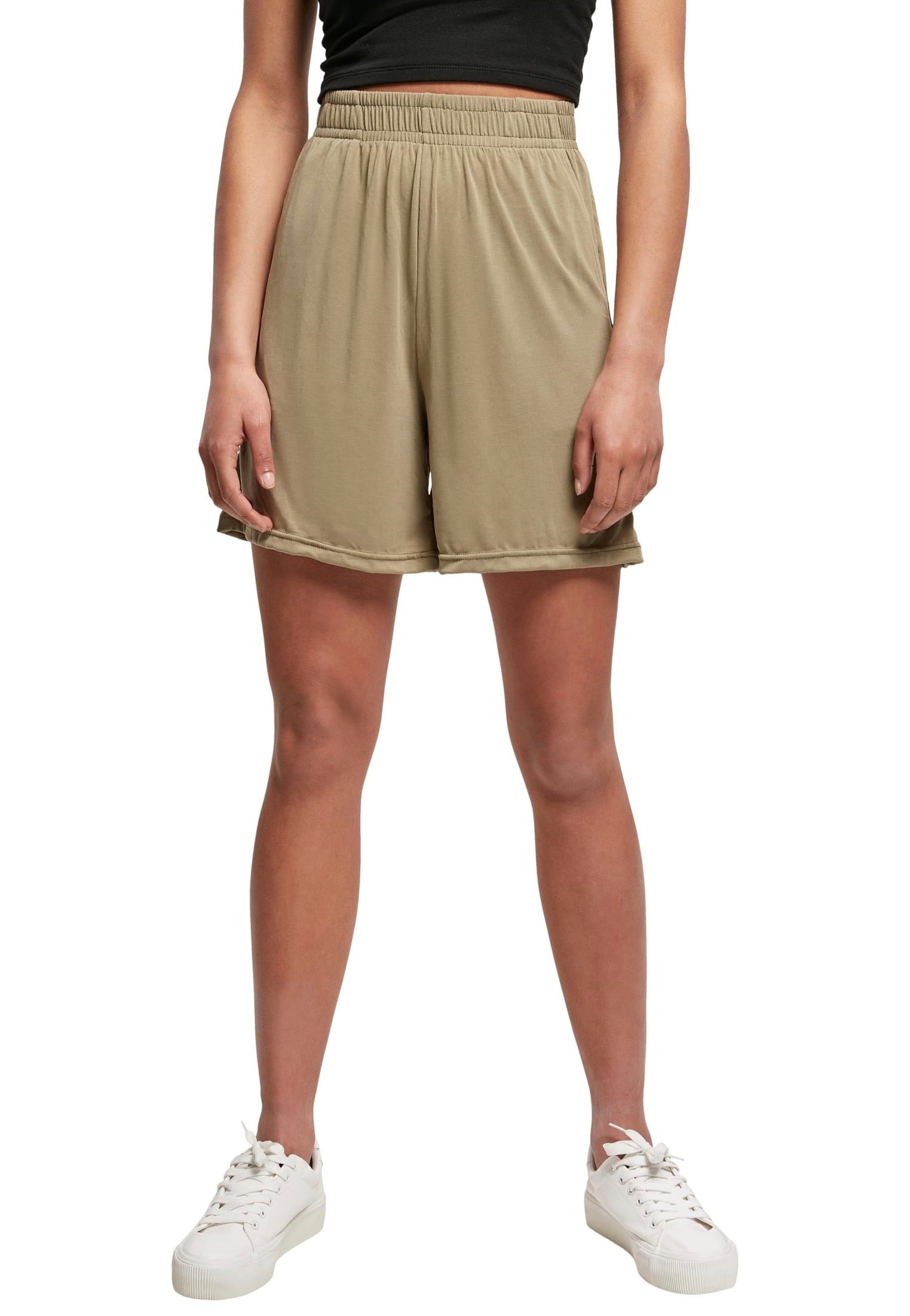 Urban Classics - Ladies Modal Khaki - Shorts | Women-Image