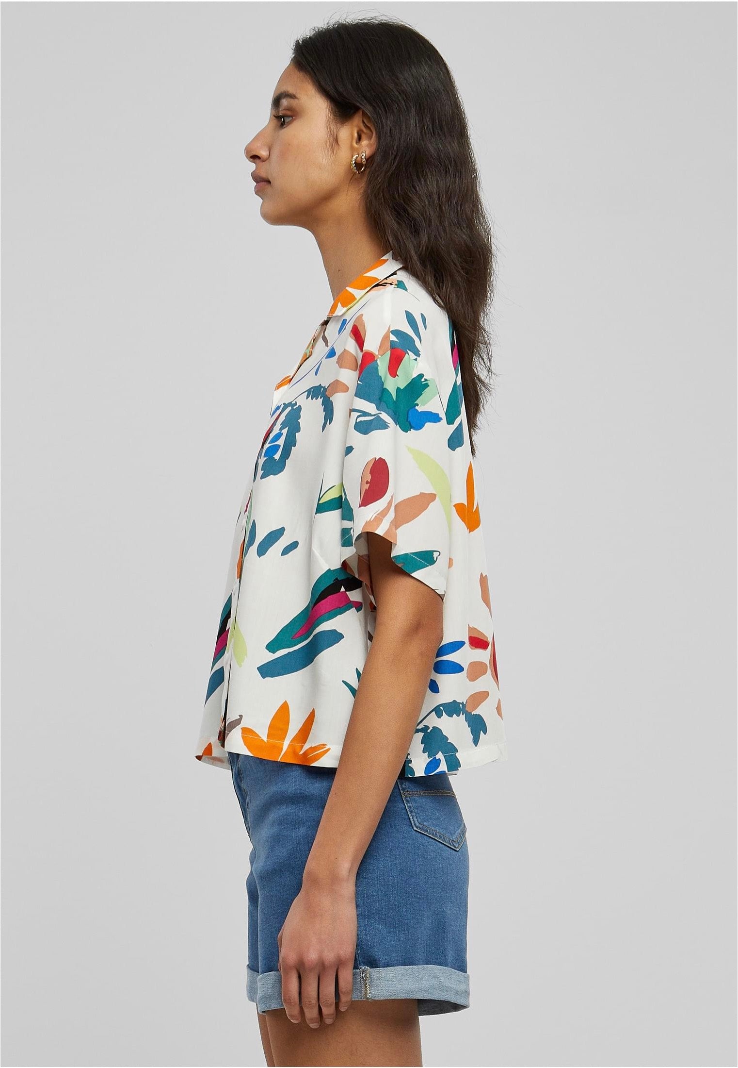 Urban Classics - Ladies Viscose Resort Whitesandfruity - Shirt | Women-Image