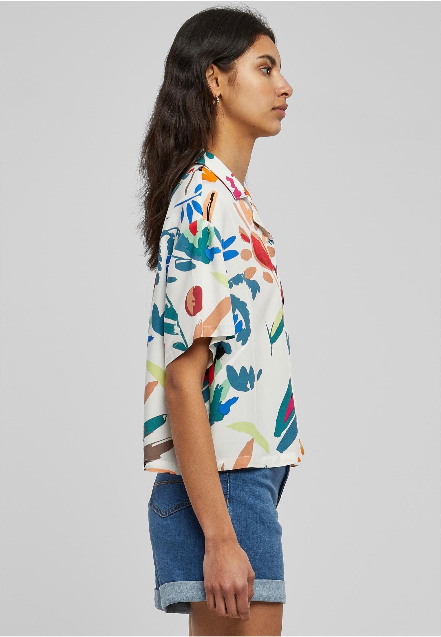 Urban Classics - Ladies Viscose Resort Whitesandfruity - Shirt | Women-Image