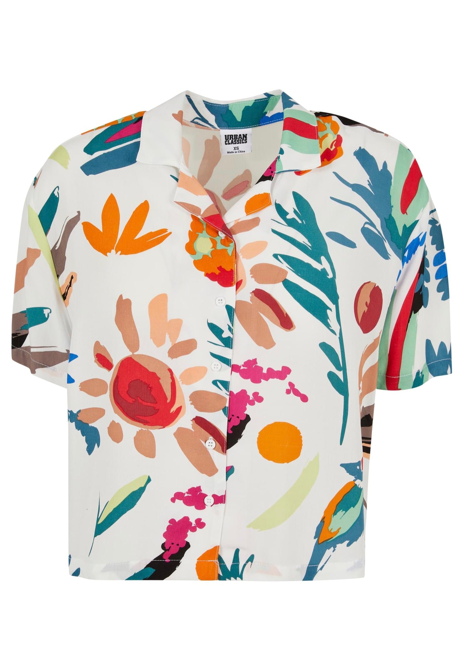 Urban Classics - Ladies Viscose Resort Whitesandfruity - Shirt | Women-Image