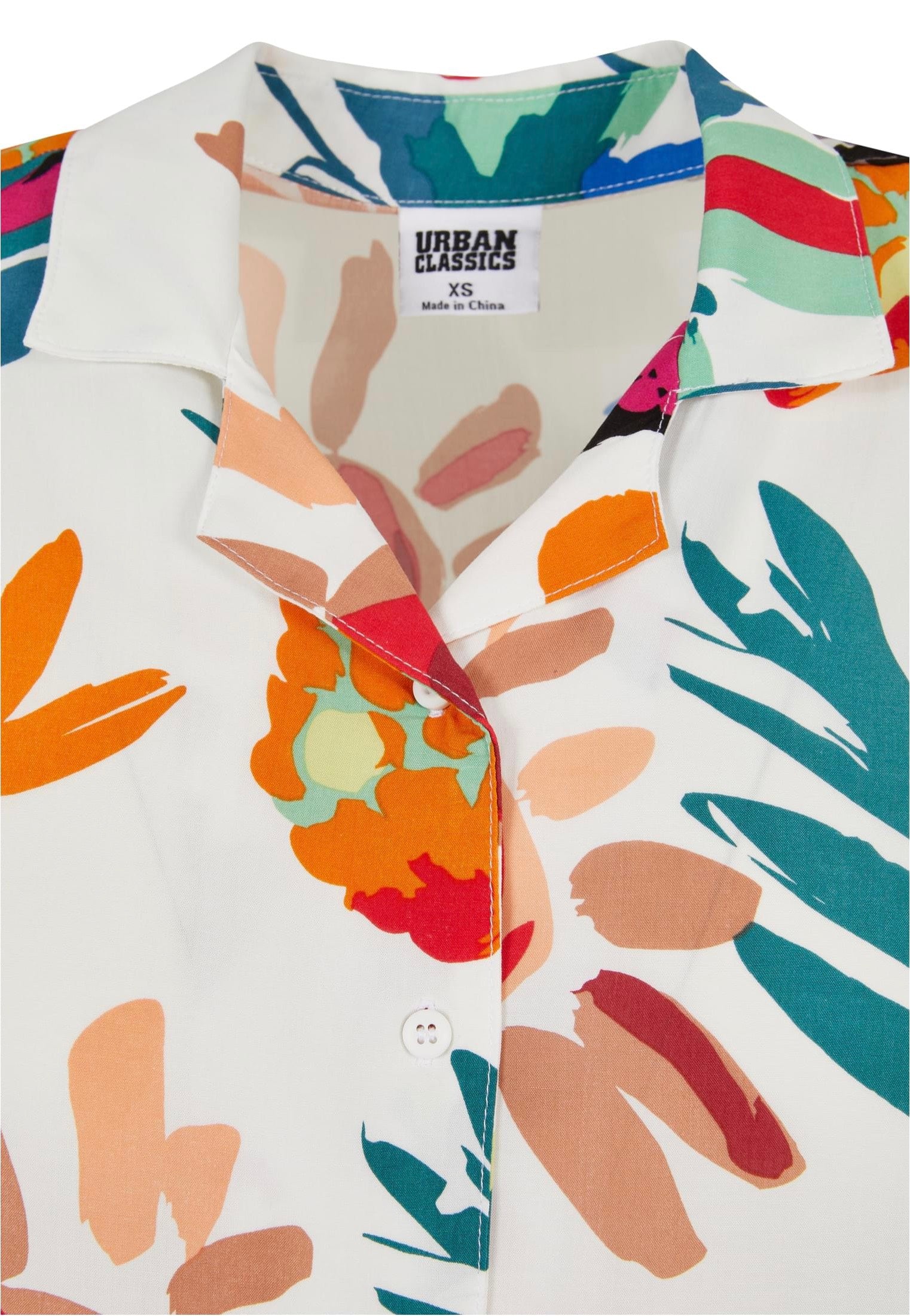 Urban Classics - Ladies Viscose Resort Whitesandfruity - Shirt | Women-Image