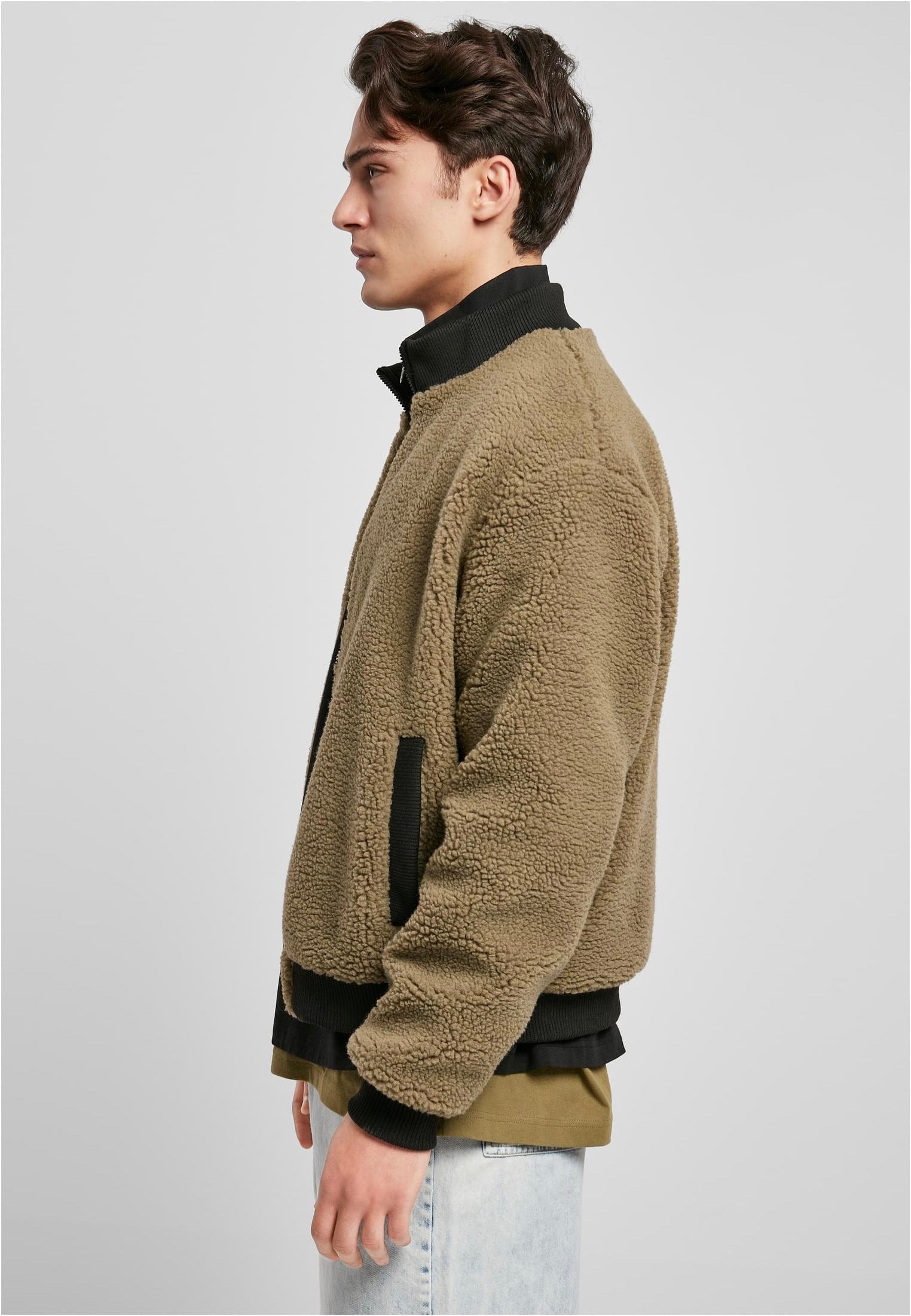 Urban Classics - Boxy Sherpa Tini Olive - Jacket | Men-Image