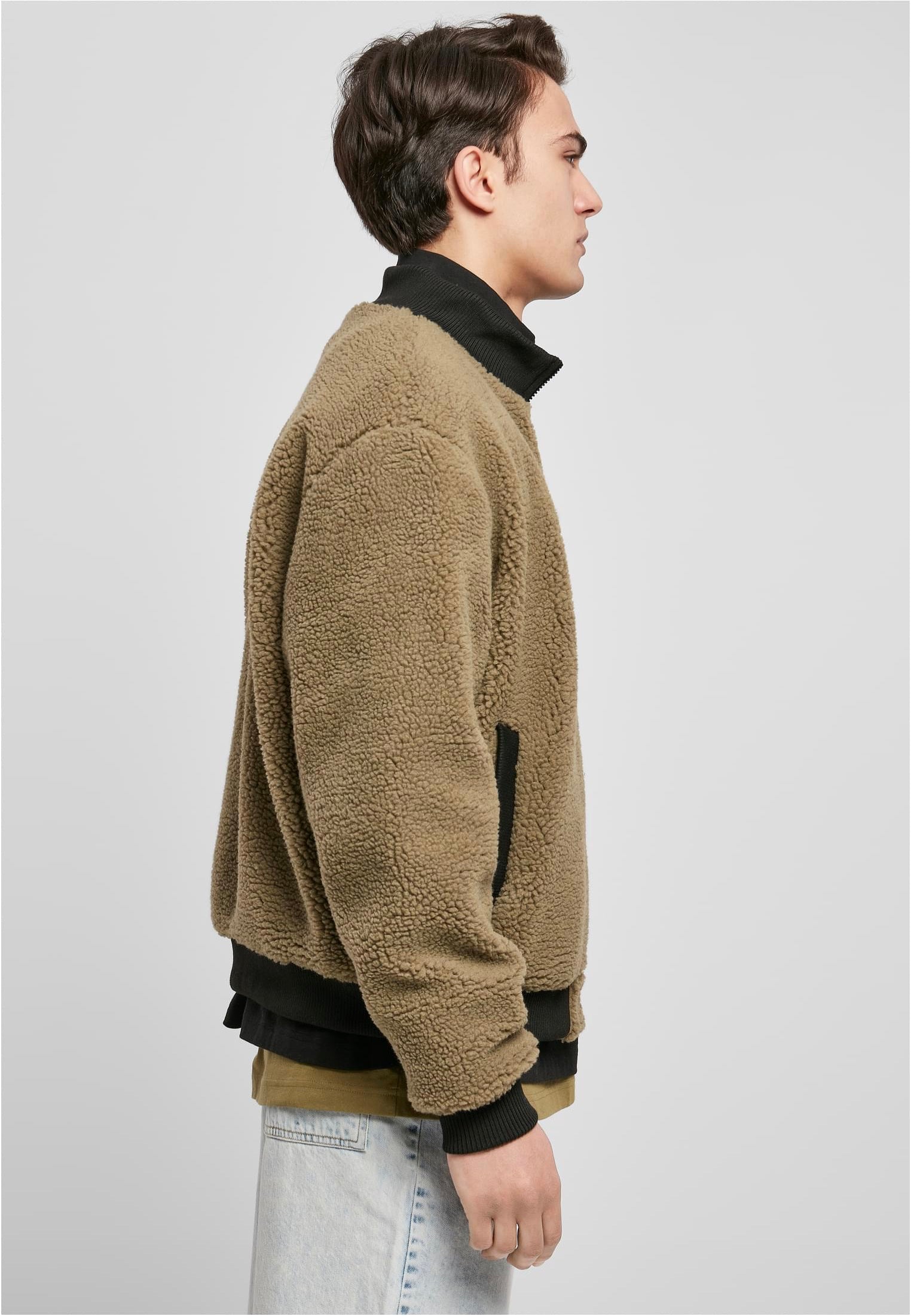 Urban Classics - Boxy Sherpa Tini Olive - Jacket | Men-Image