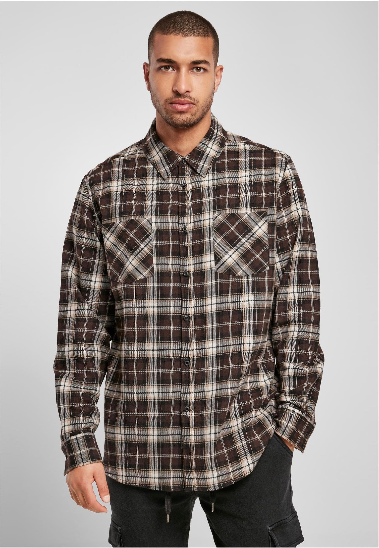 Urban Classics - Checked Roots Dark Ground/Warm Sand - Shirt | Men-Image
