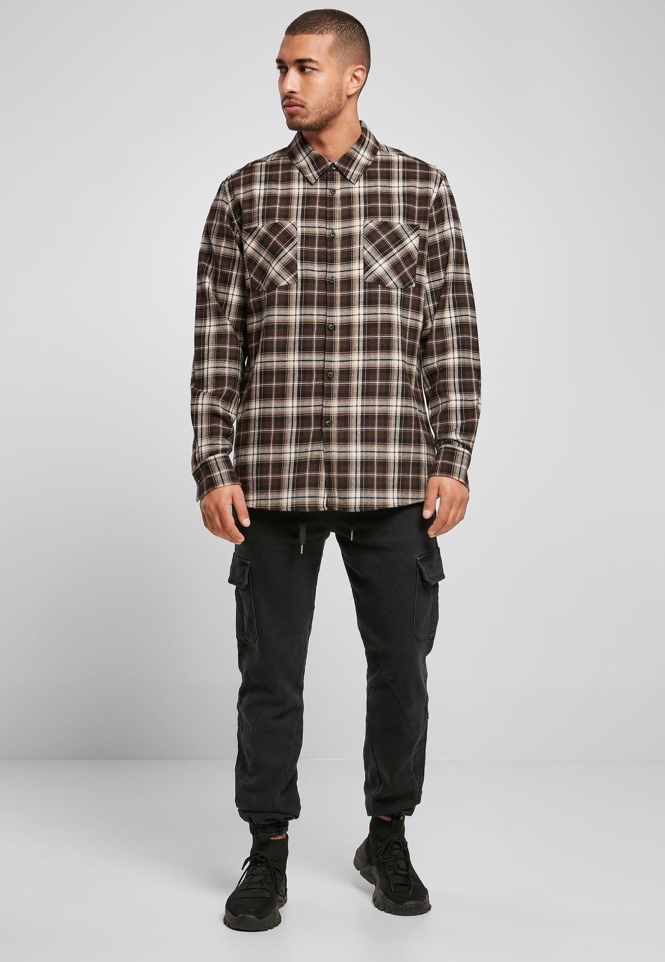 Urban Classics - Checked Roots Dark Ground/Warm Sand - Shirt | Men-Image