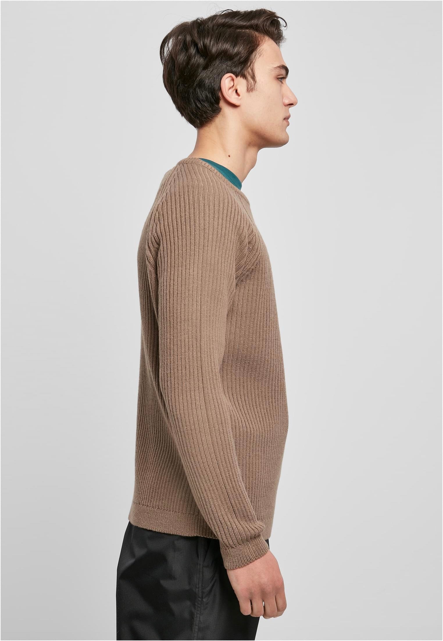 Urban Classics - Ribbed Raglan Dark Khaki - Pullover | Men-Image