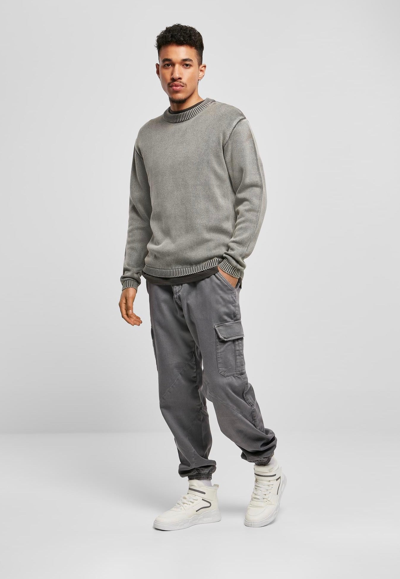 Urban Classics - Washed Asphalt - Pullover | Men-Image