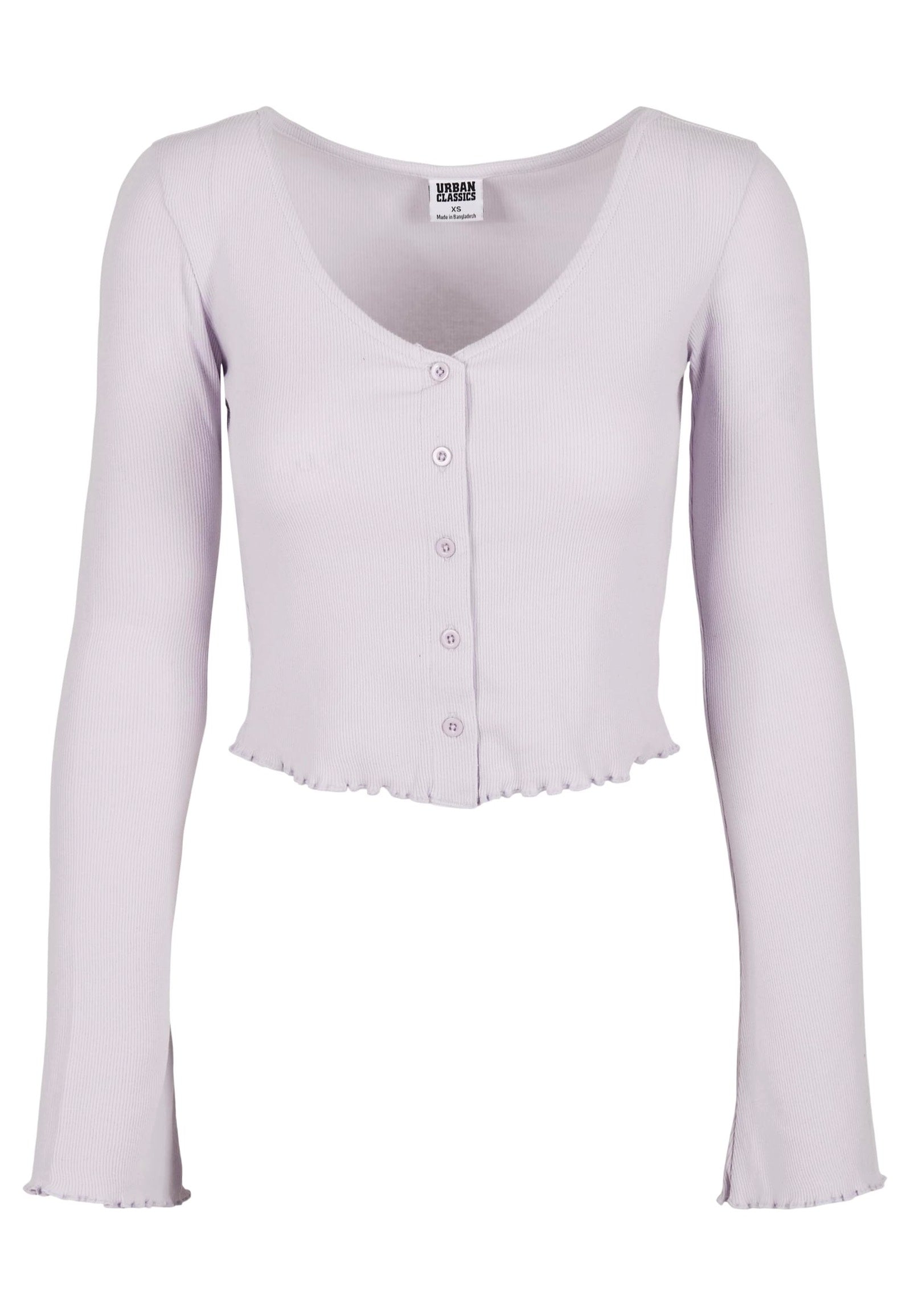 Urban Classics - Ladies Cropped Rib Soft Lilac - Cardigan | Women-Image