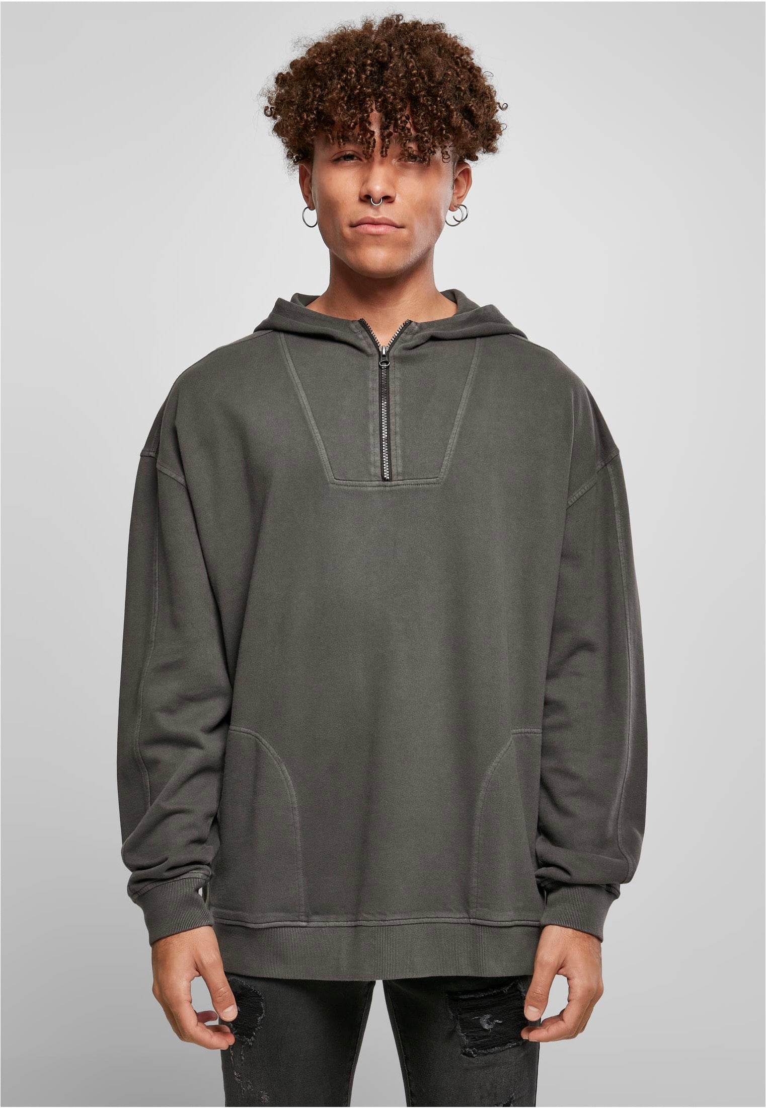 Urban Classics - Overdyed Camp Blackbird - Hoodie | Men-Image