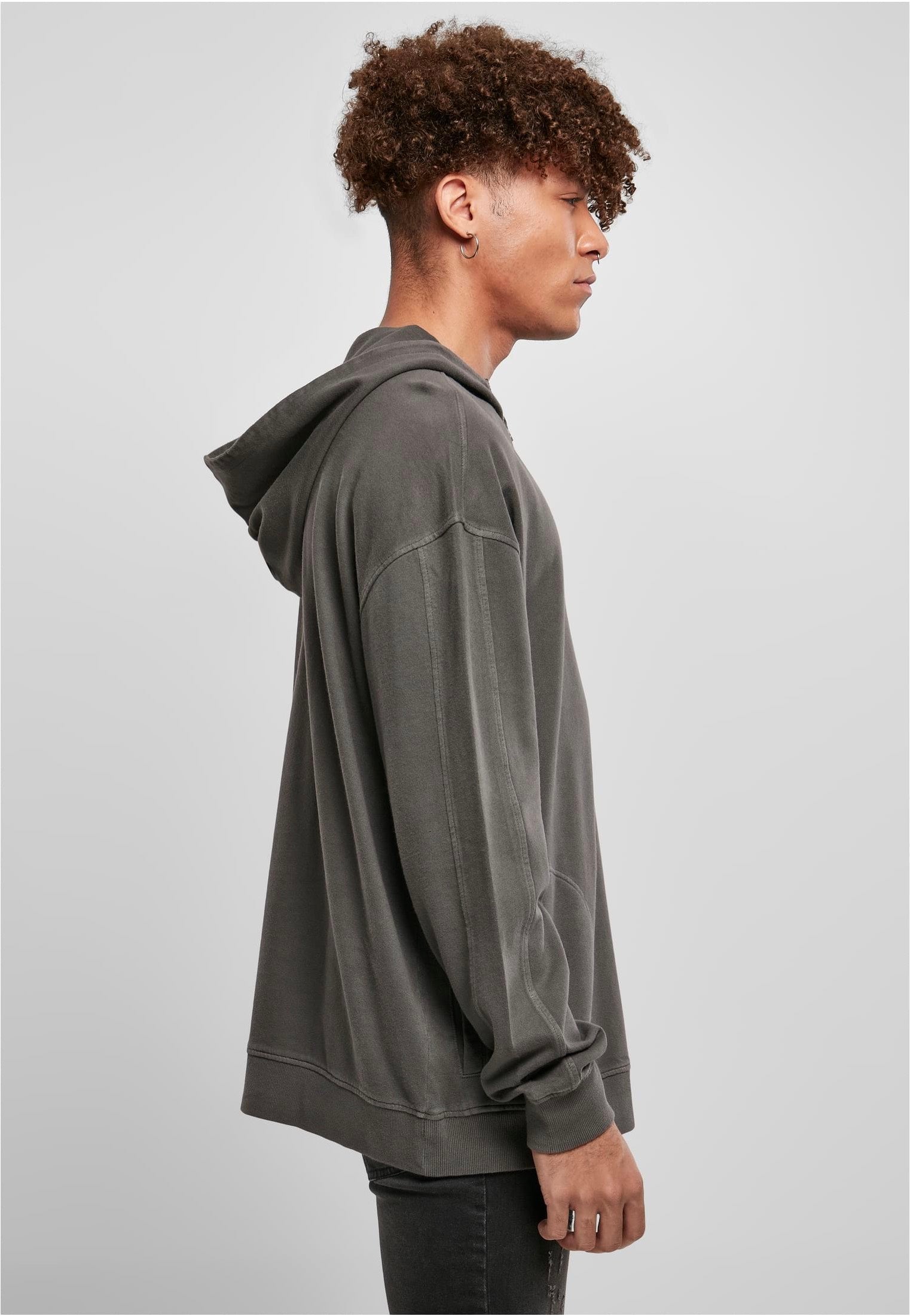 Urban Classics - Overdyed Camp Blackbird - Hoodie | Men-Image