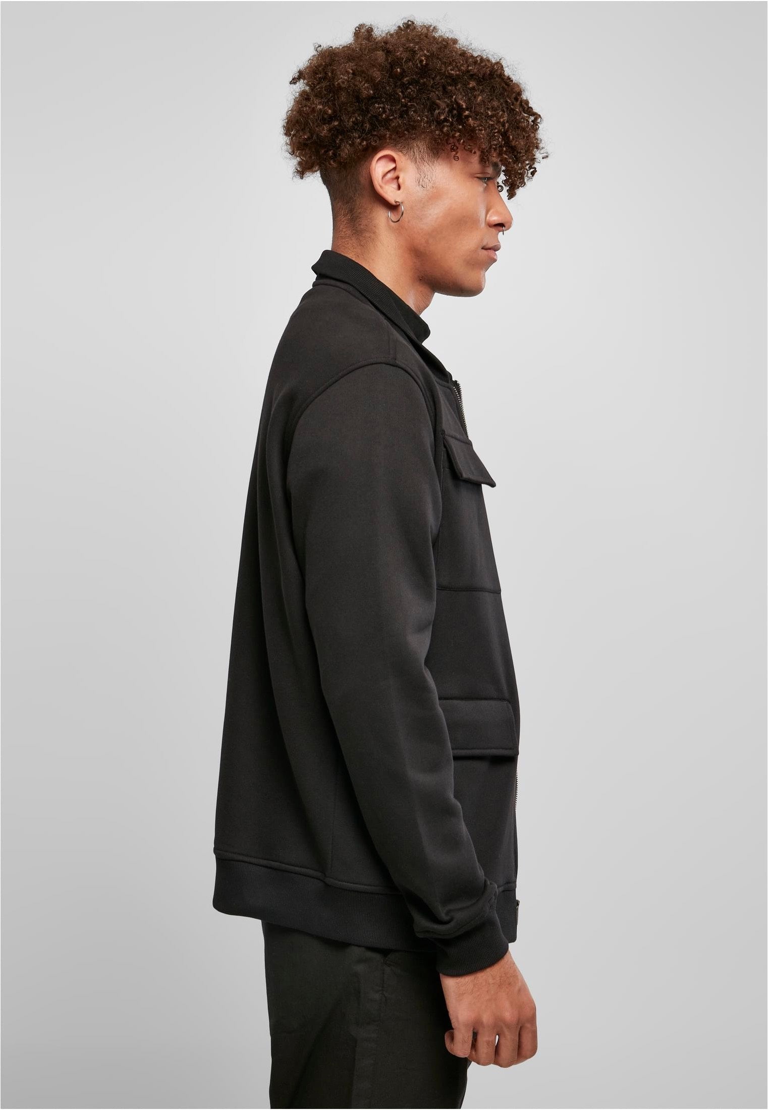 Urban Classics - M65 Sweat Bomber Black - Jacket | Men-Image