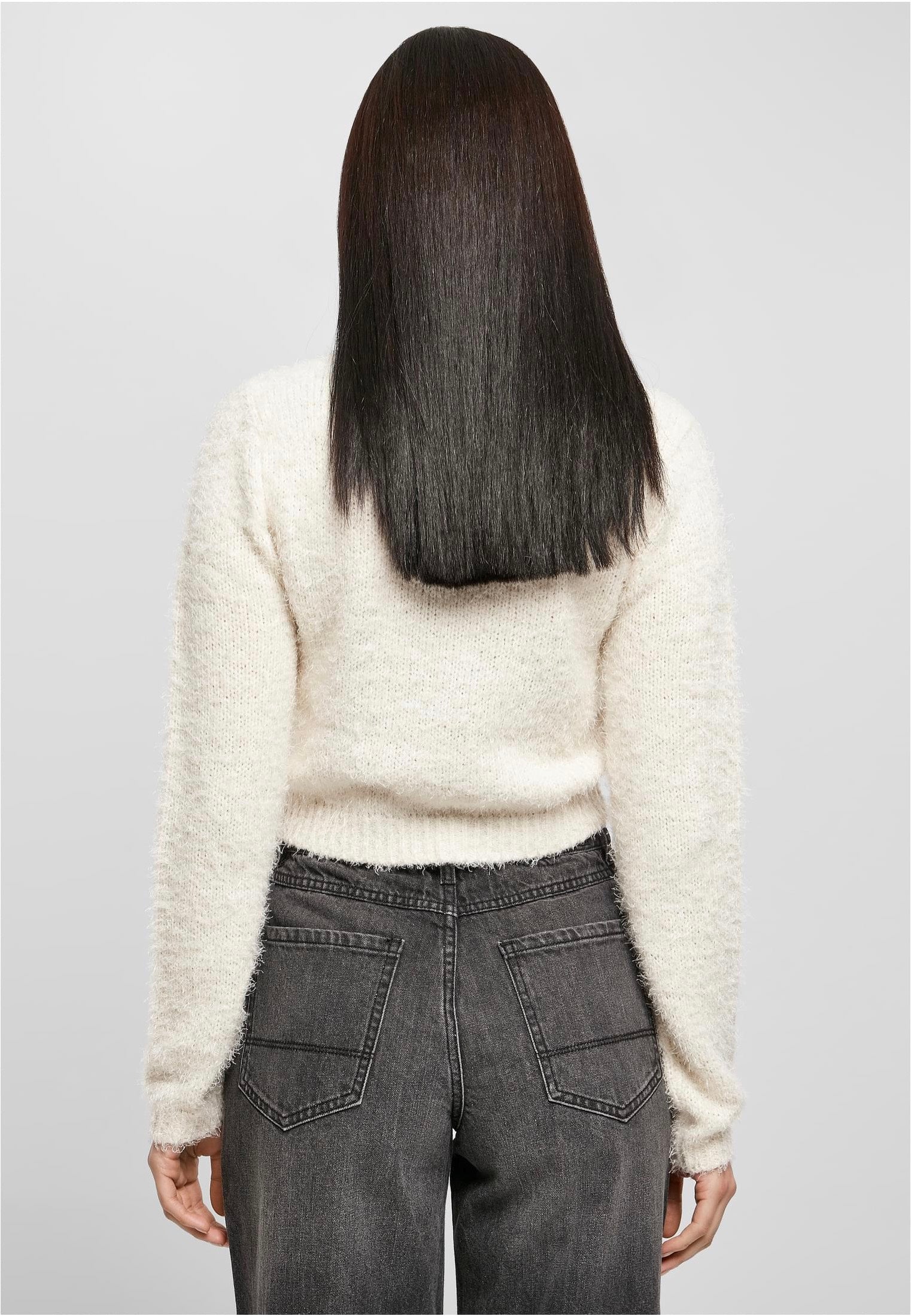 Urban Classics - Cropped Feather White Sand - Pullover | Women-Image