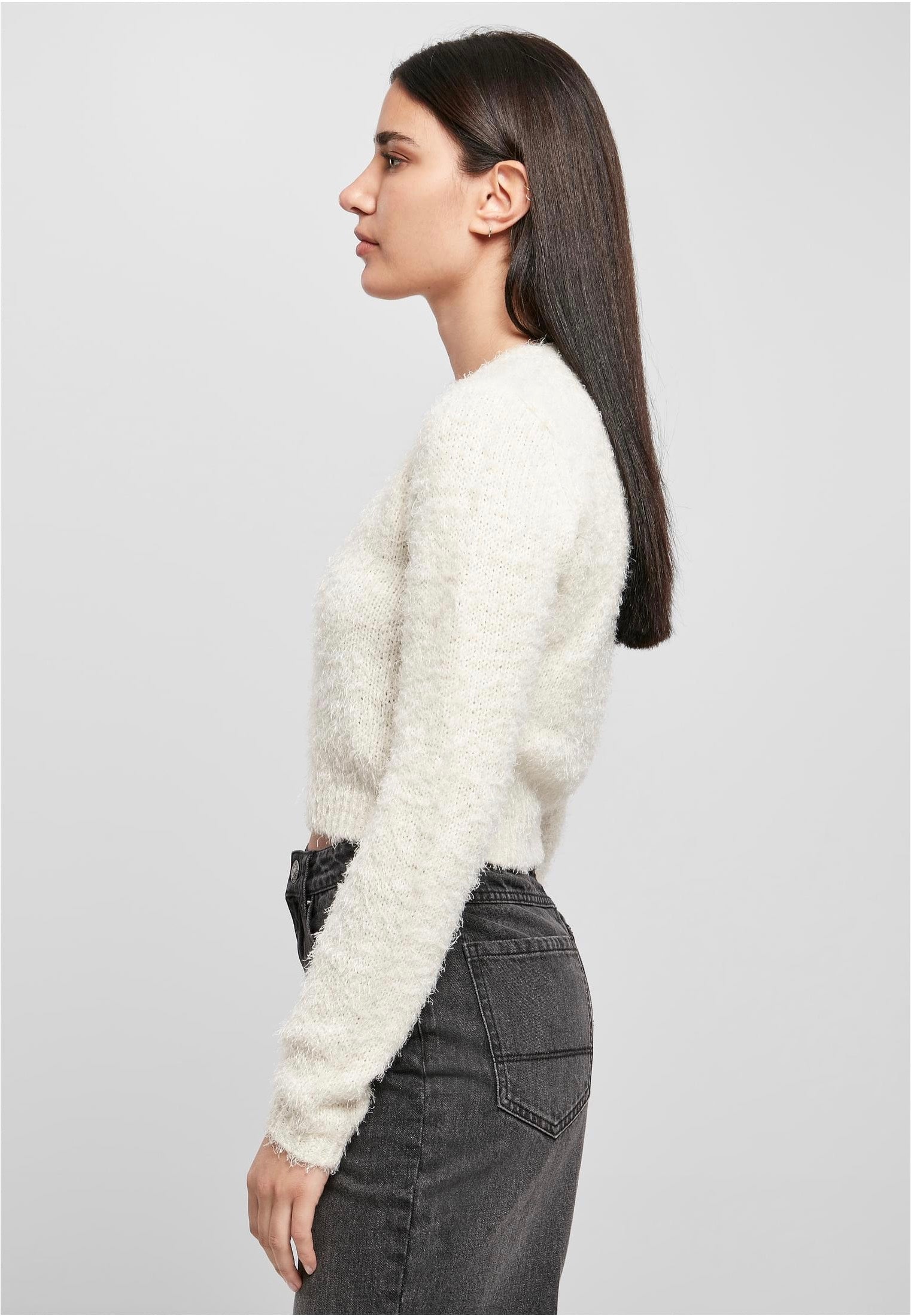 Urban Classics - Cropped Feather White Sand - Pullover | Women-Image