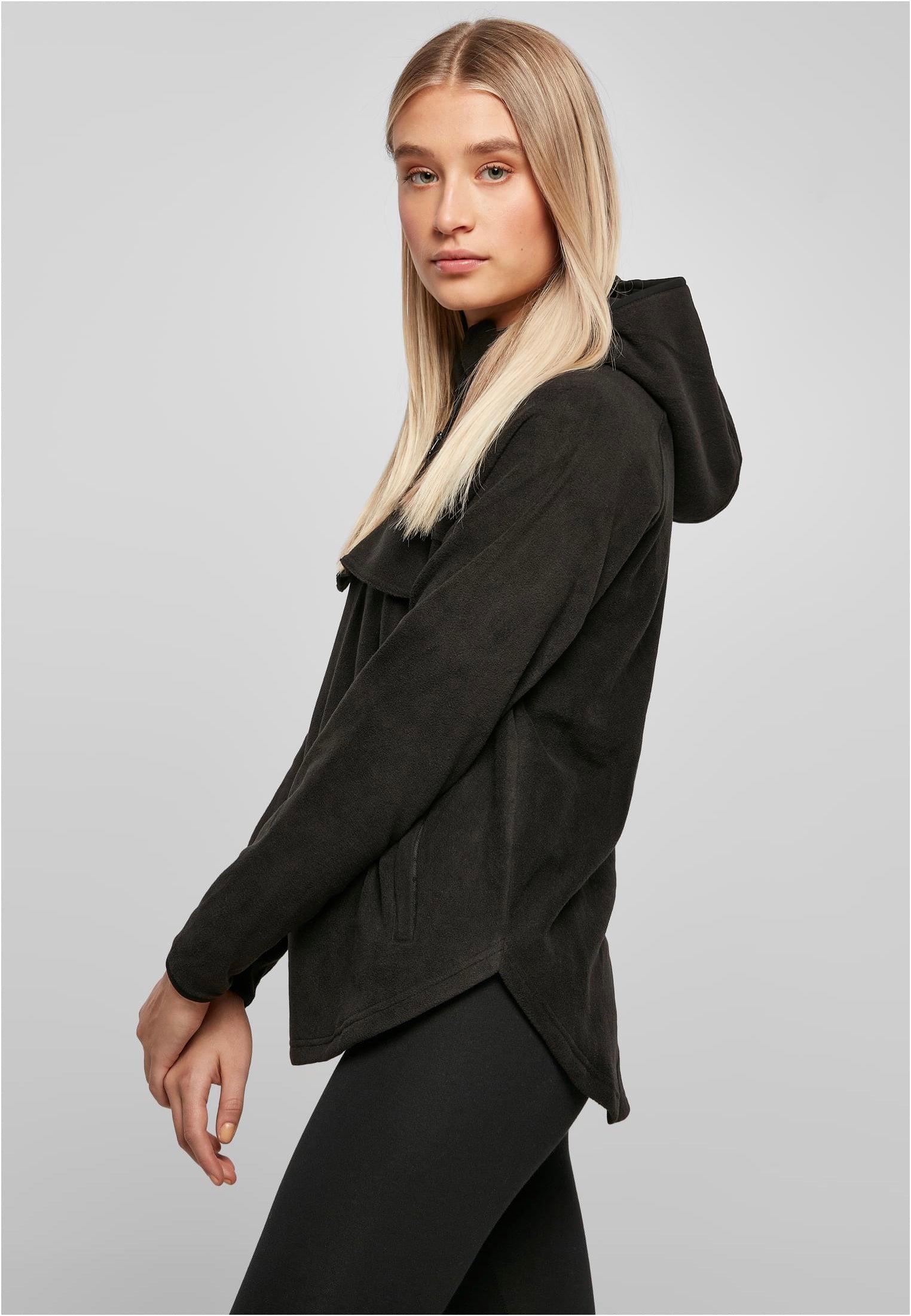 Urban Classics - Polar Fleece Pull Over Black - Hoodie | Women-Image
