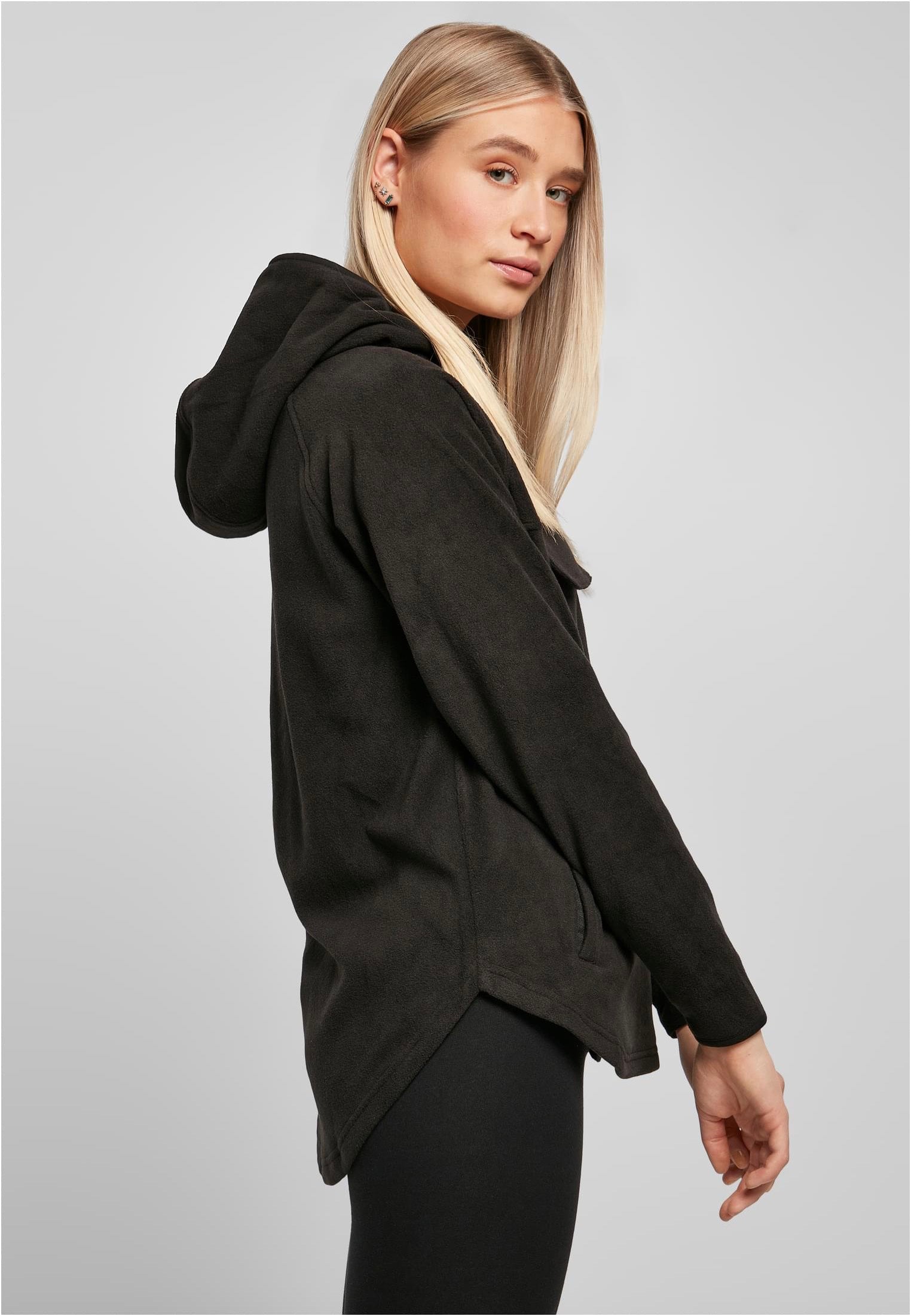 Urban Classics - Polar Fleece Pull Over Black - Hoodie | Women-Image