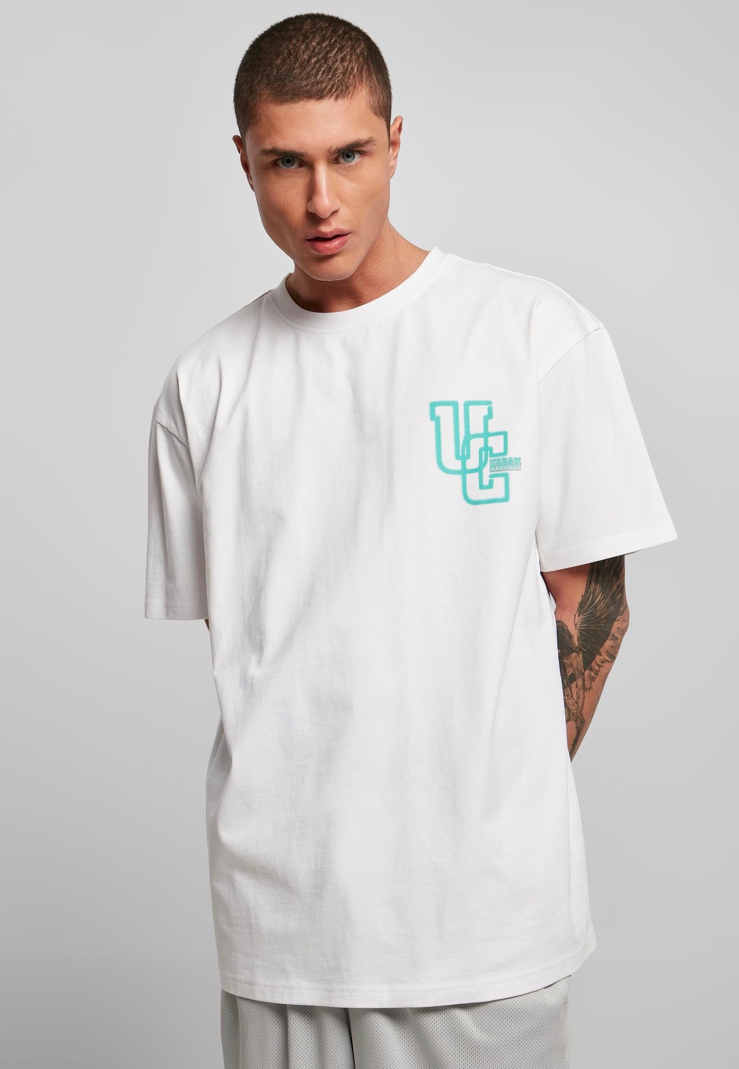 Urban Classics - Glow Logo White - T-Shirt | Men-Image