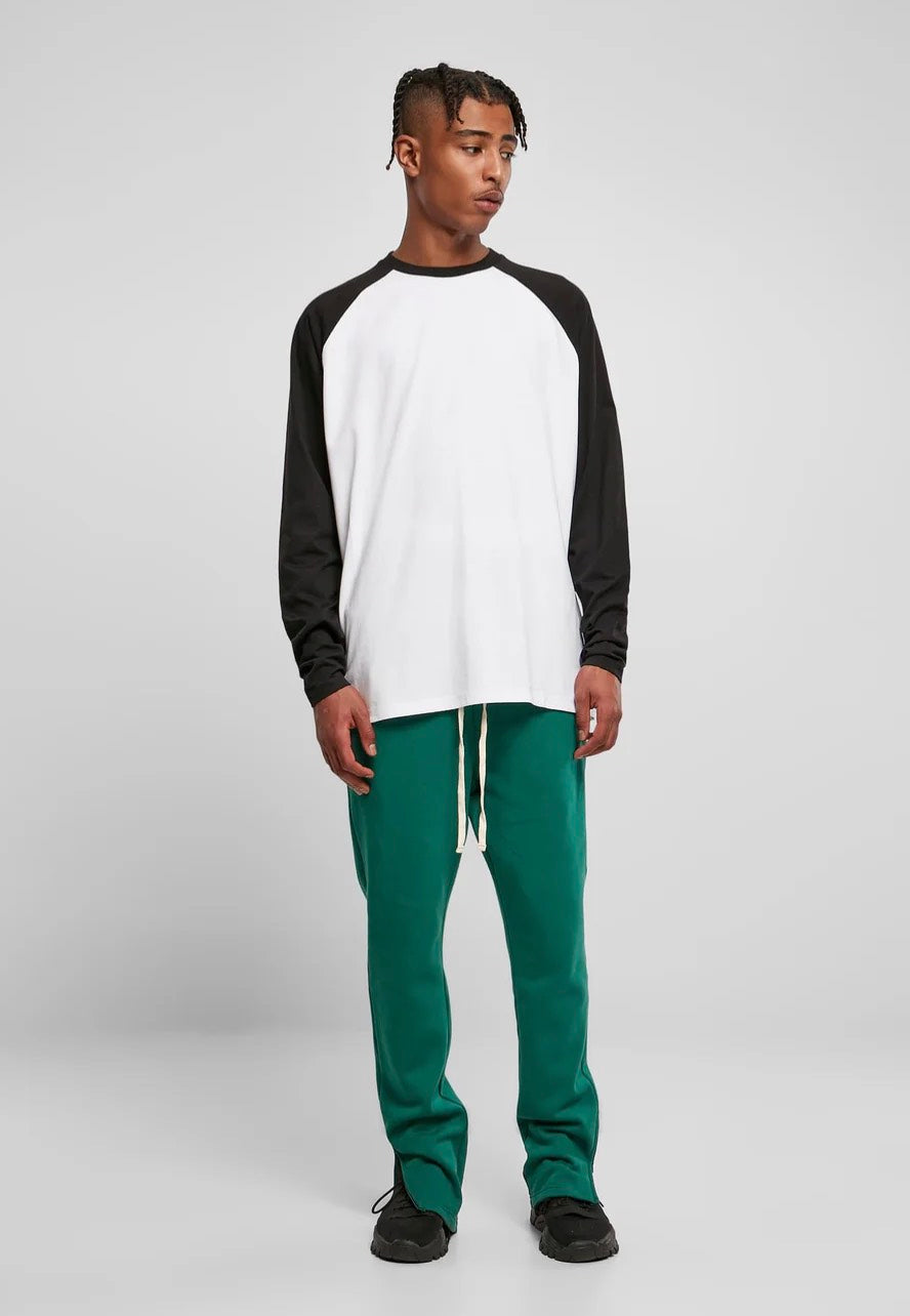 Urban Classics - Organic Oversized Raglan White/Black - Longsleeve | Men-Image