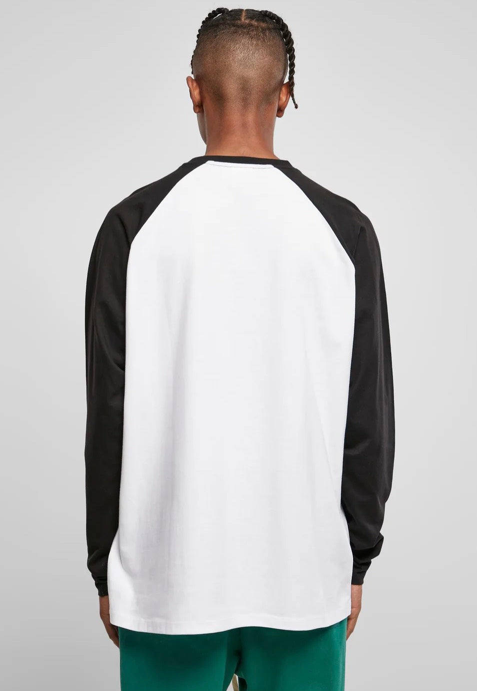 Urban Classics - Organic Oversized Raglan White/Black - Longsleeve | Men-Image