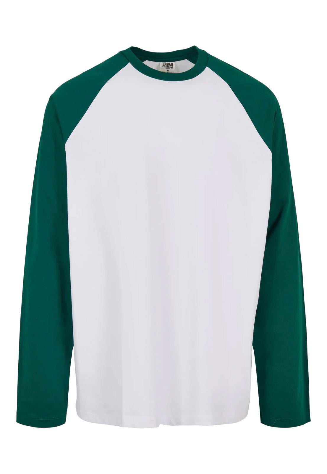 Urban Classics - Organic Oversized Raglan White/Green - Longsleeve | Men-Image